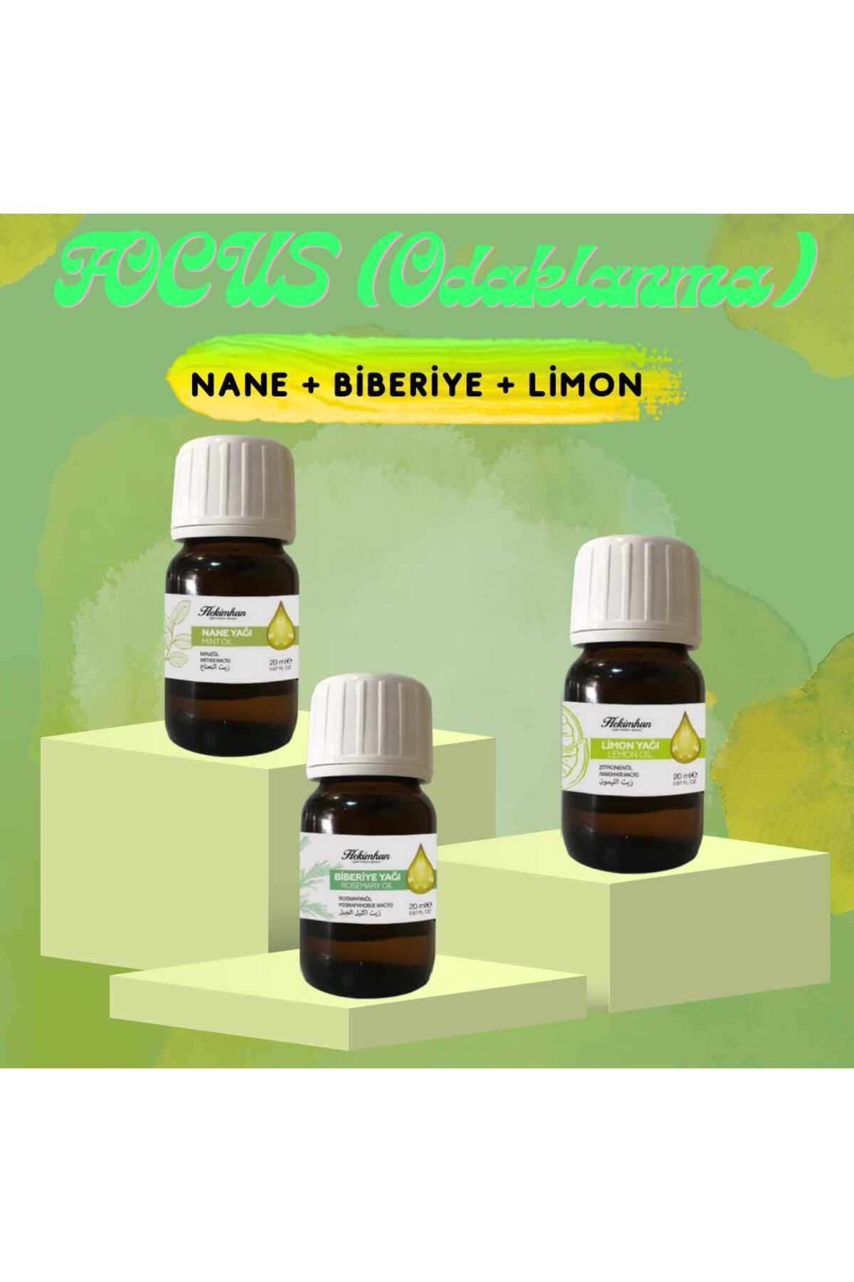 Hekimhan Bitkisel Focus ( Odaklanma Seti Nane Biberiye Limon )