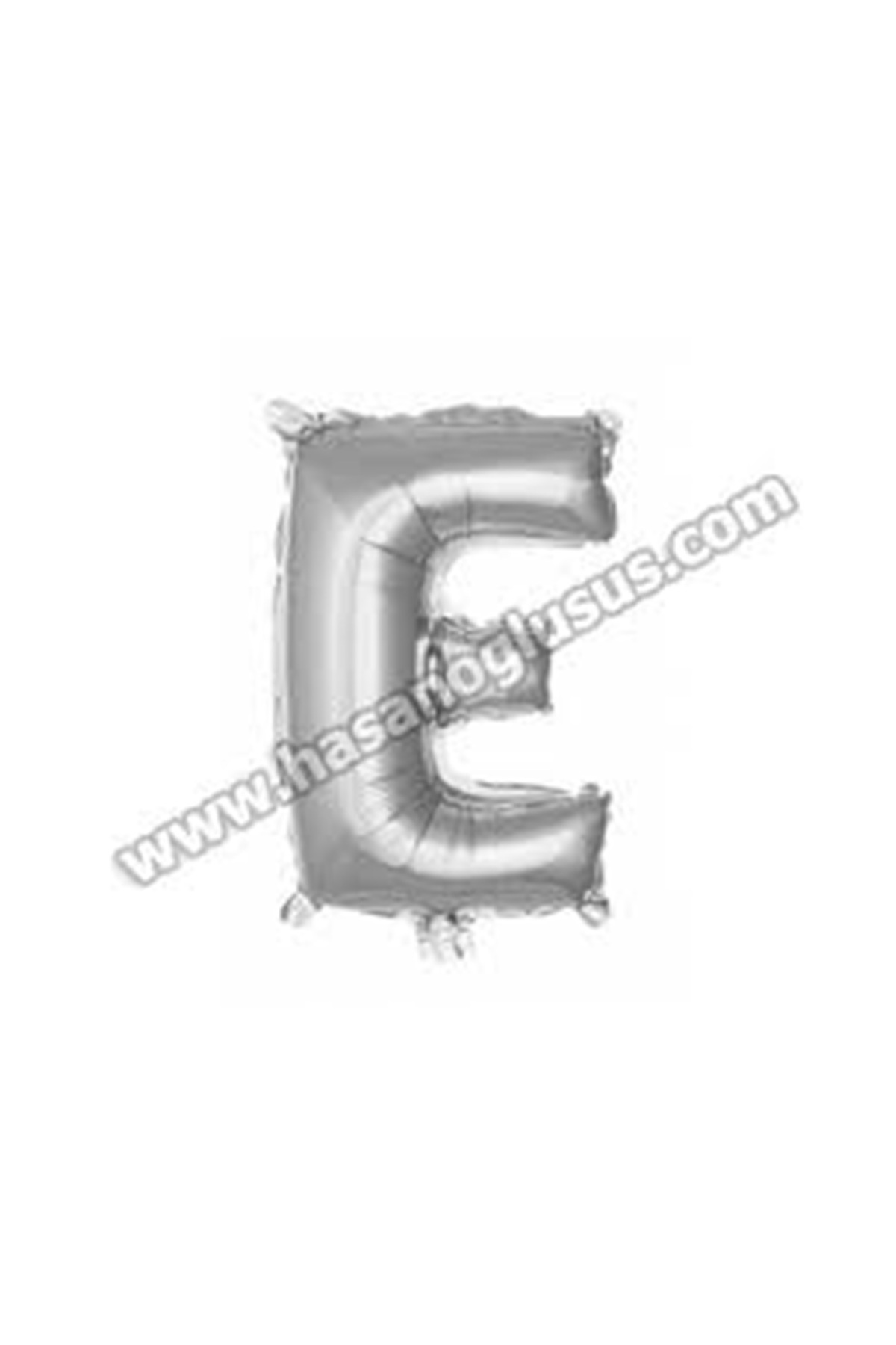 Folyo E Harfi Balon - Gümüş Renk (16 inç / 36 cm)