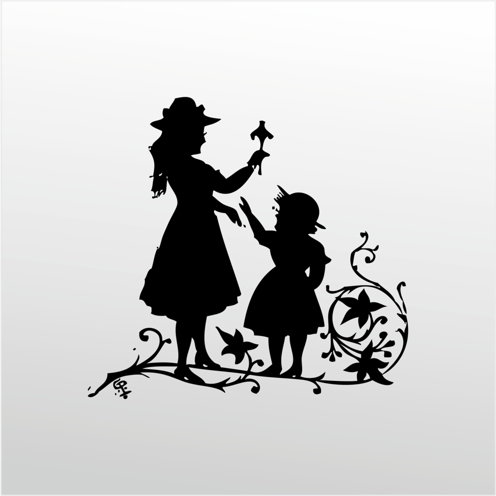 Folyo Sticker Anne Ve Kızı Folyo Sticker Anne Ve Kızı