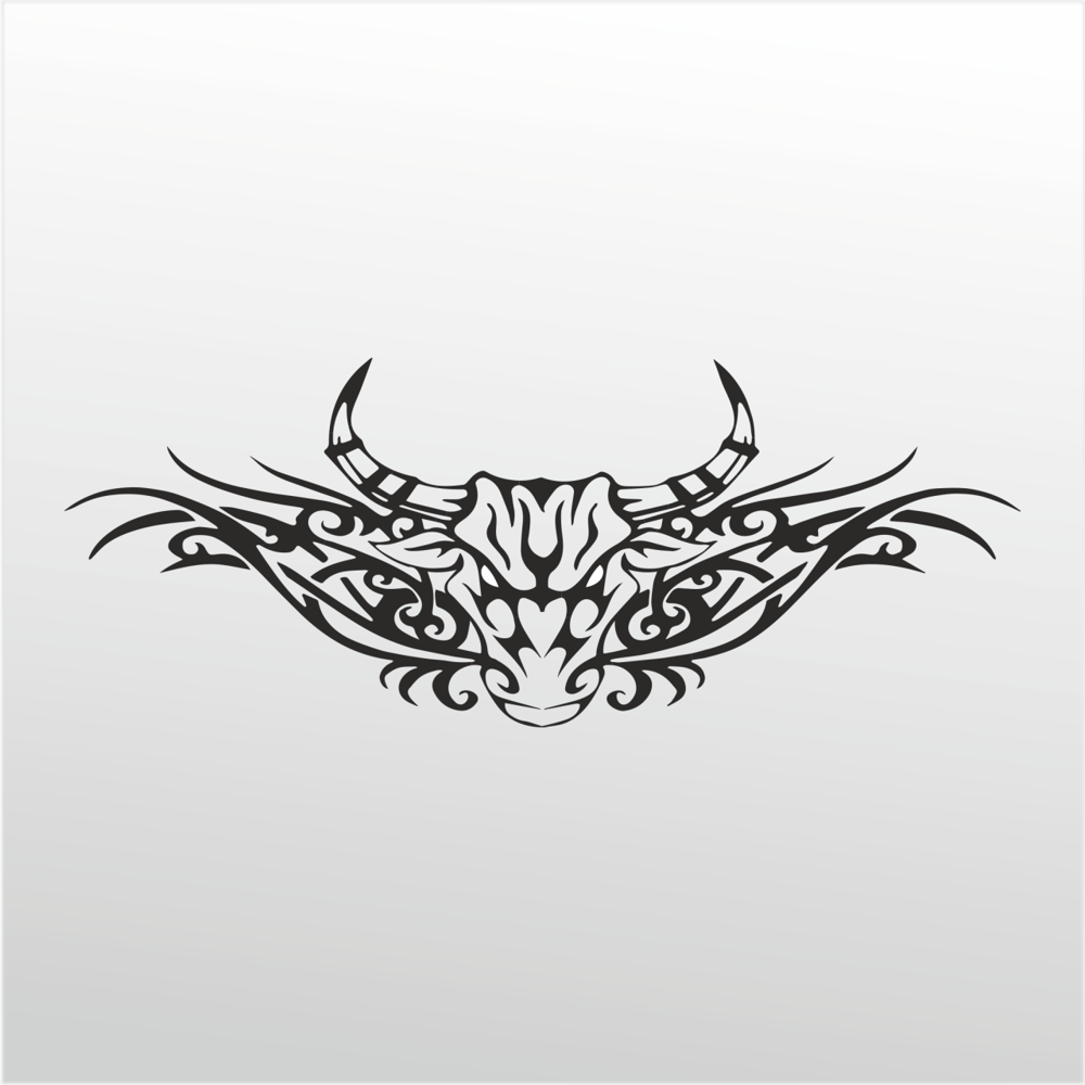 Folyo Sticker Boğa Deseni