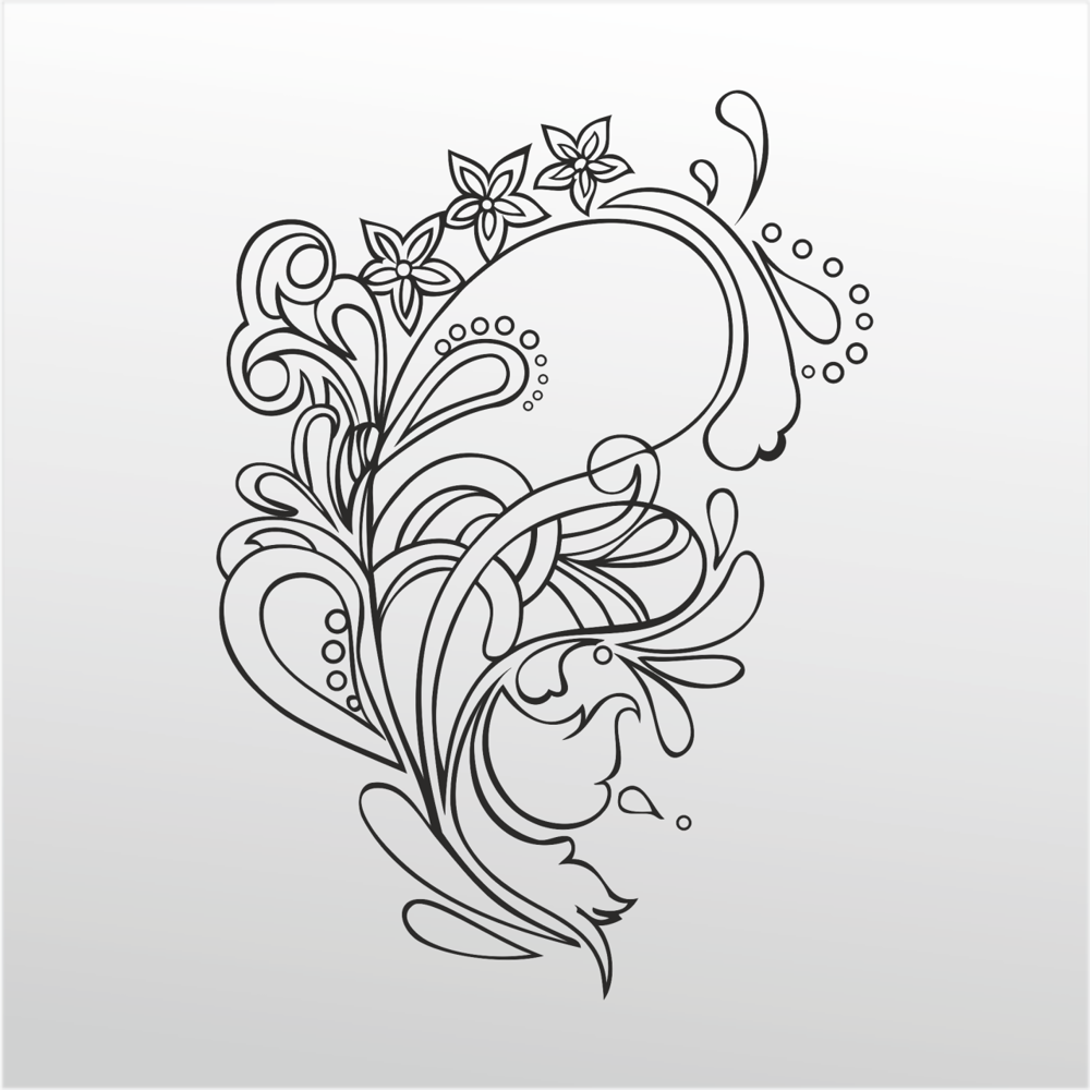 Folyo Sticker Çiçek Deseni ADKPQUY334 Folyo Sticker Çiçek Deseni ADKPQUY334
