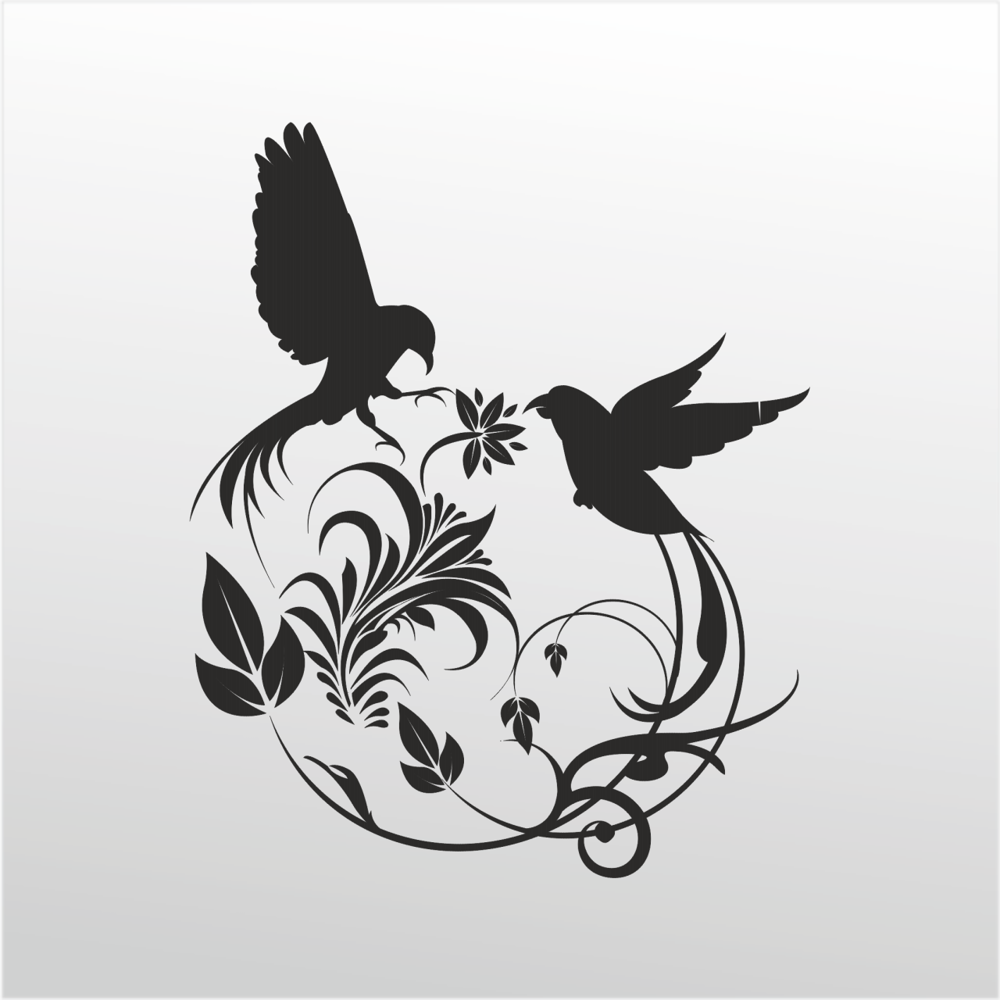 Folyo Sticker Kuş Deseni ADKPQUY749