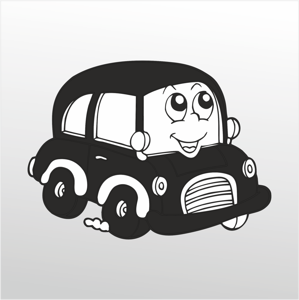 Folyo Sticker Tatlı Araba
