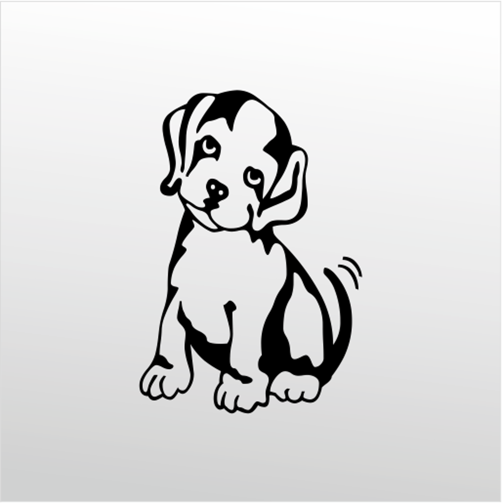 Folyo Sticker Yavru köpek Folyo Sticker Yavru köpek