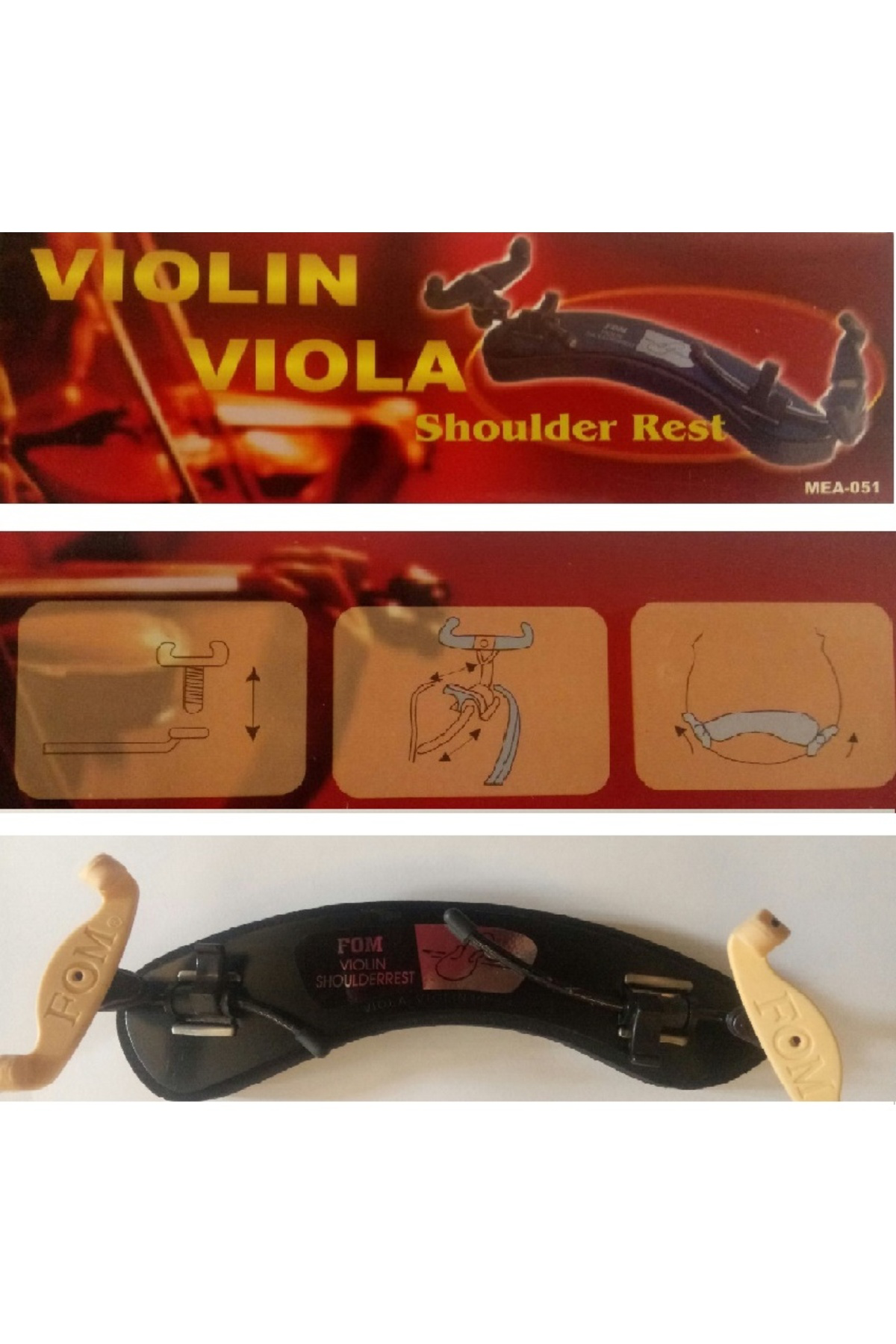 FOM VİOLA & KEMAN YASTIĞI, SCALE (3/4-4/4), SHOULDER R MAE-051 (W