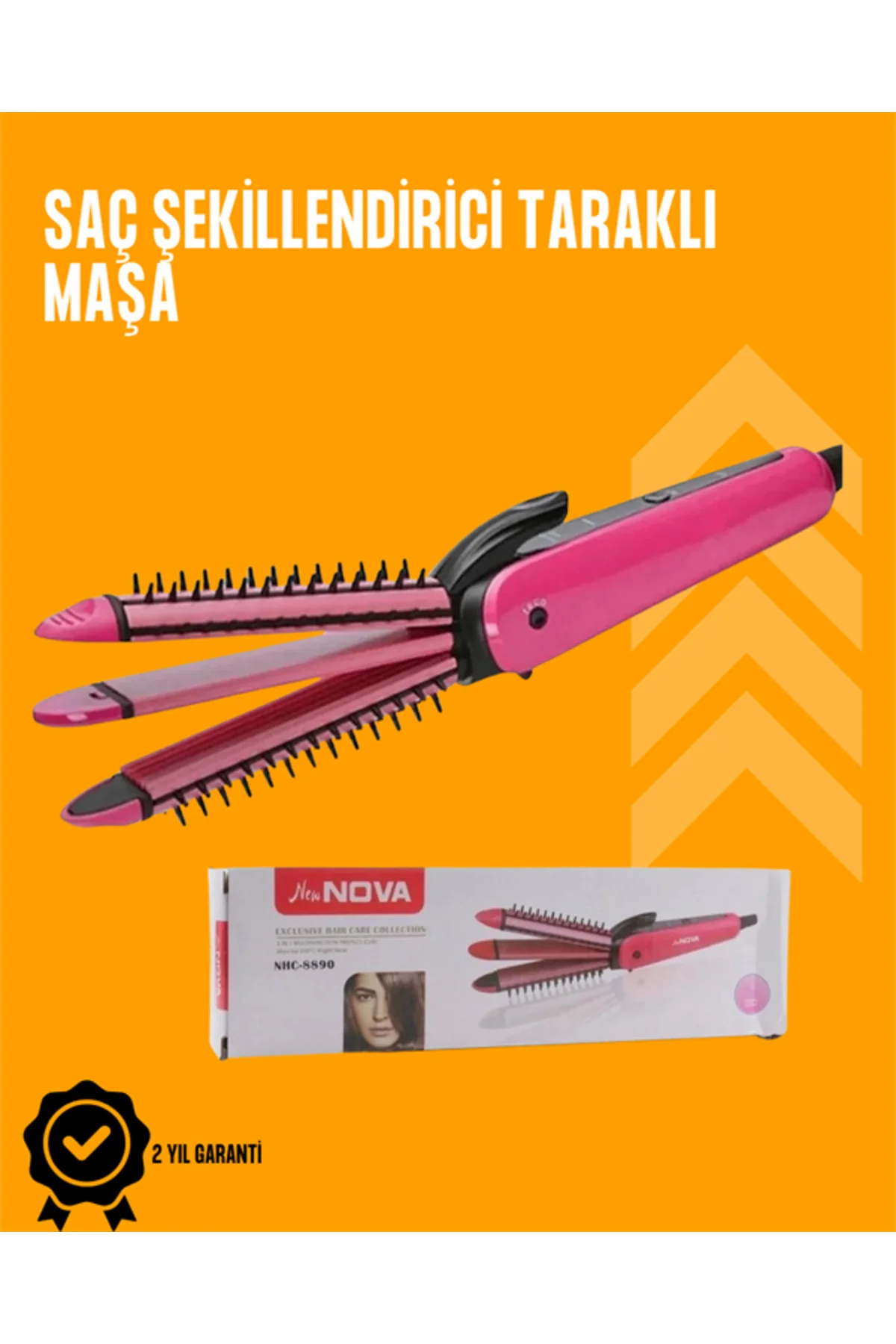 Fön İşlemine Uyumlu Sabitleyici Saç Tarağı