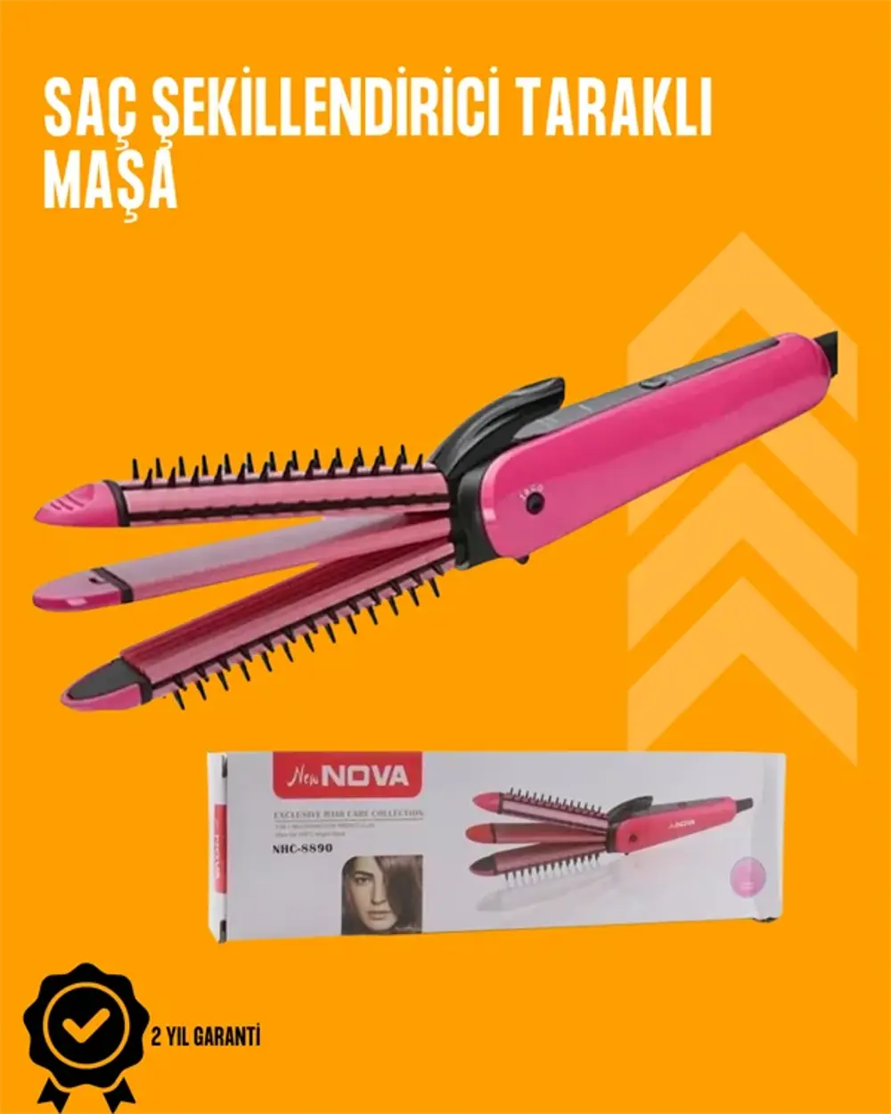 Fön İşlemine Uyumlu Sabitleyici Saç Tarağı