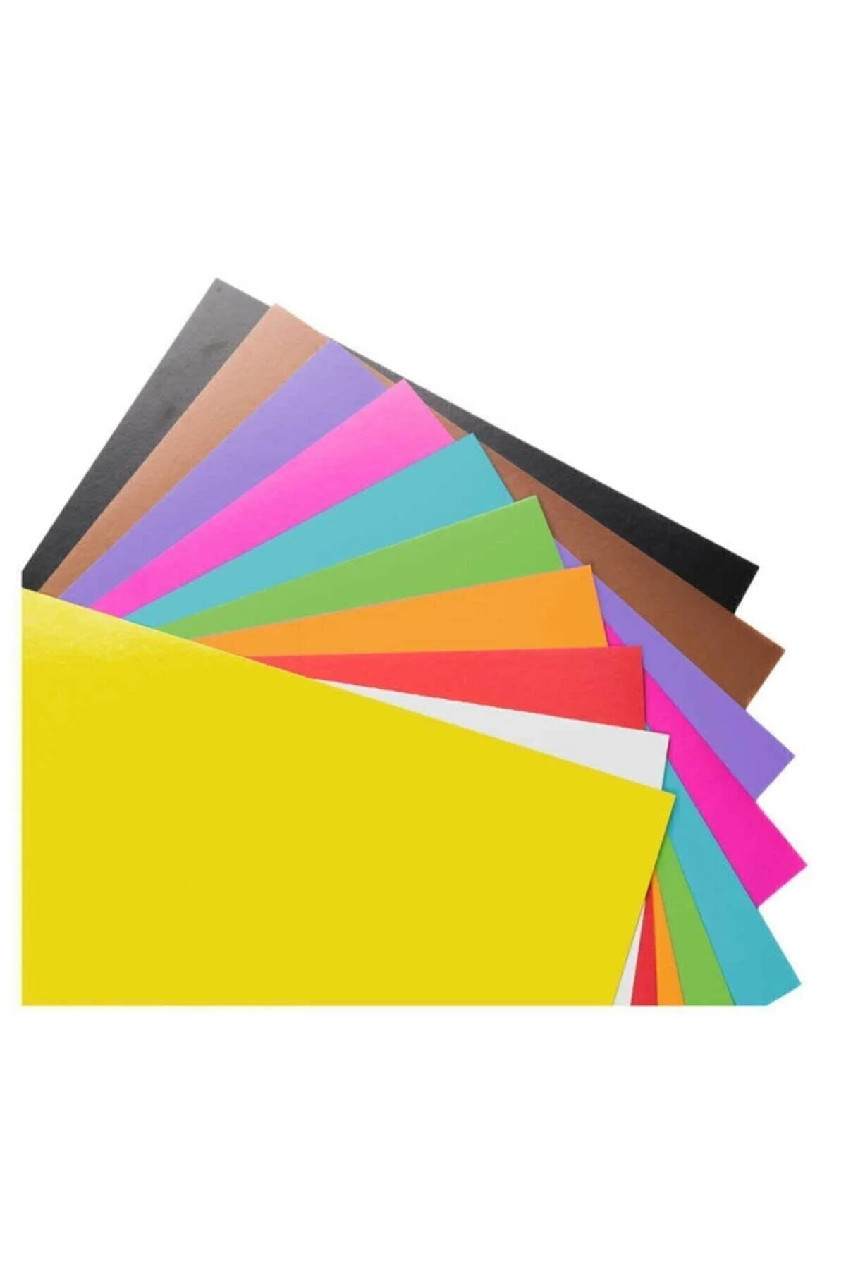 Fon Kartonu 50x70 Cm 100'lü Karışık Renk (10 Renk 100 Adet)