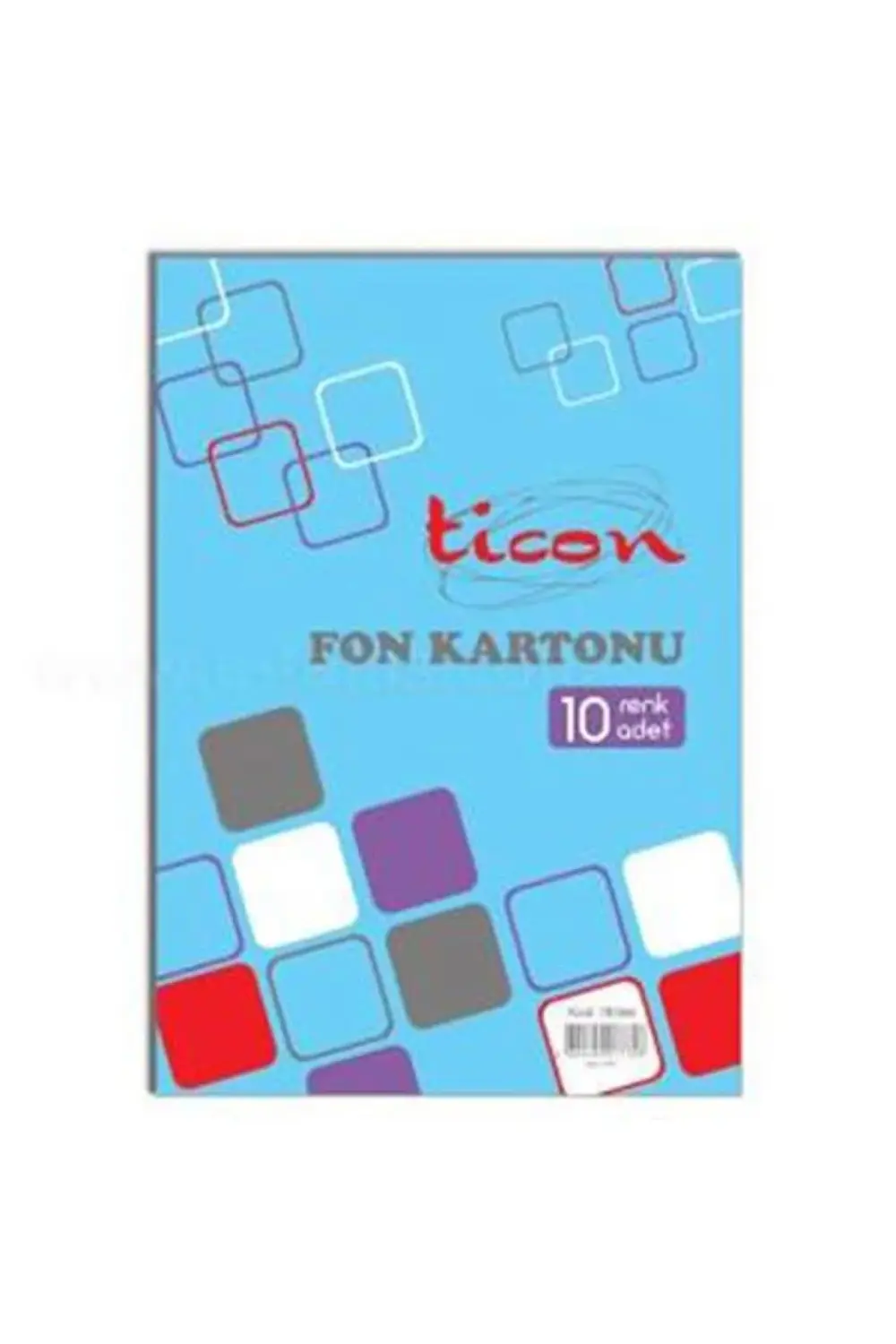 Fon Kartonu Karışık 10'lu 25x35