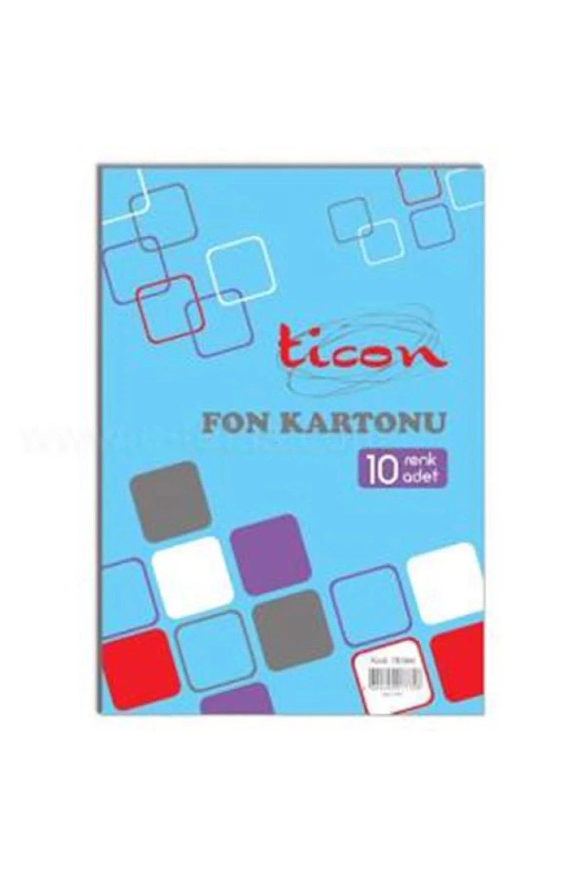 Fon Kartonu Karışık 10'lu 25x35