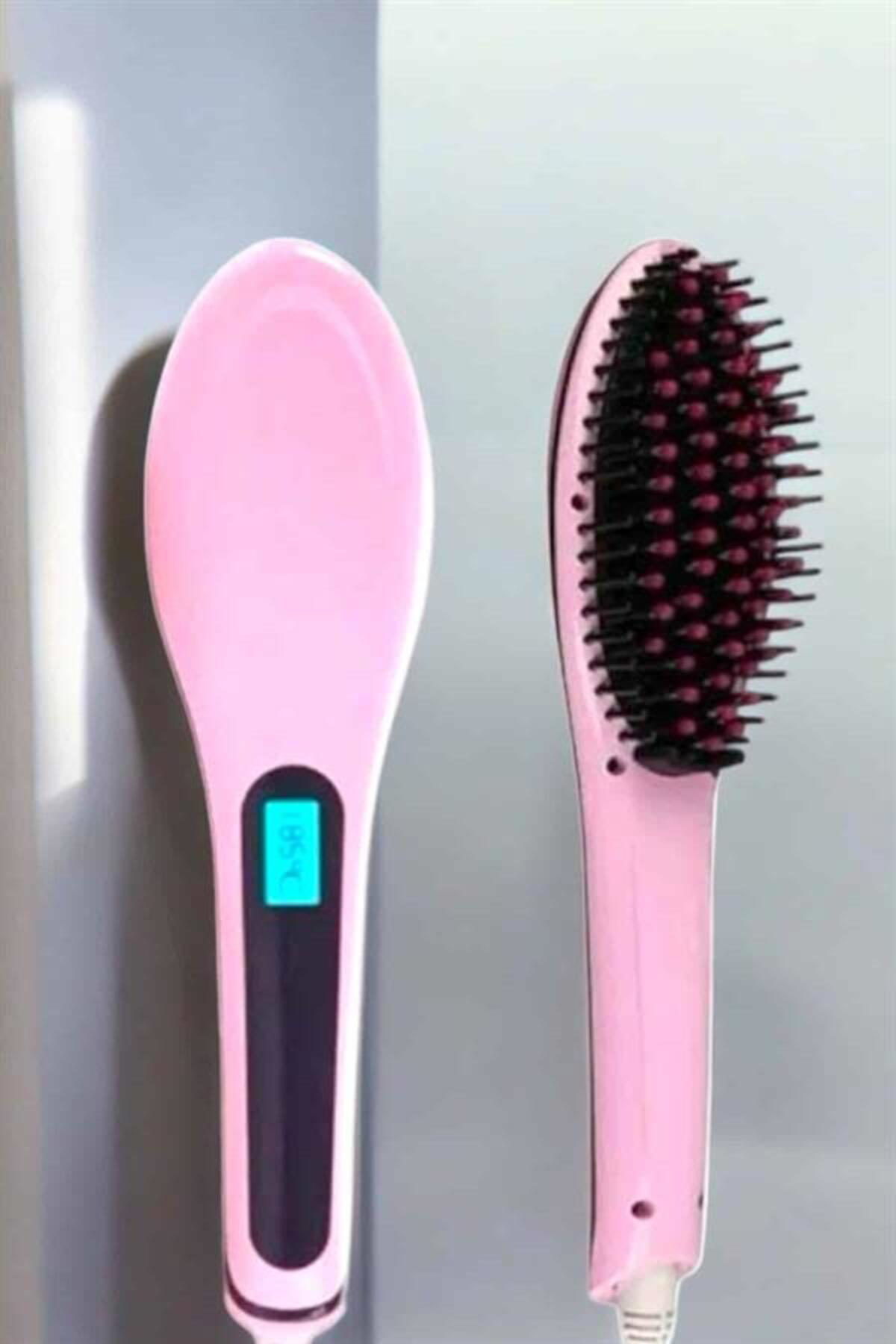 Fön Tarağı Saç Düzleştirici Sıkı Dişli Isı Ayarlı Elektriklenme K