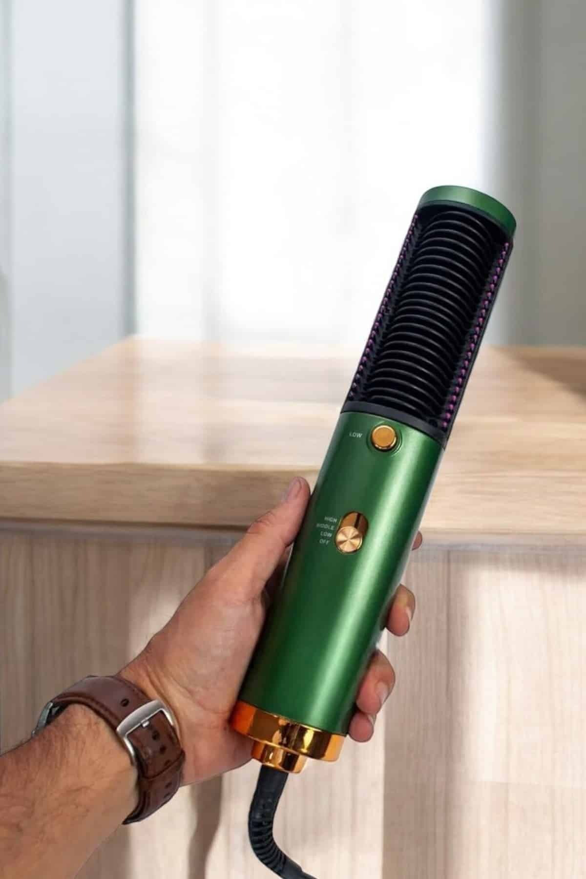 Fön Tarak Saç Düzleştirici Üflemeli Fön Makinesi Sıkı Dişli Taşın