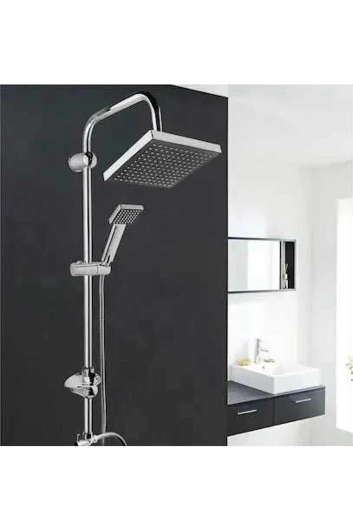 Fonksiyonel Duş Robotu Tepe Duş Seti Duş Başlığı Sistemi Seti Yağ