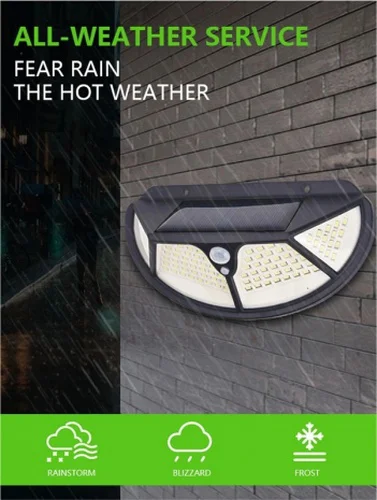 Fonksiyonel Sensörlü 102 Ledli Solar Bahçe Lambası