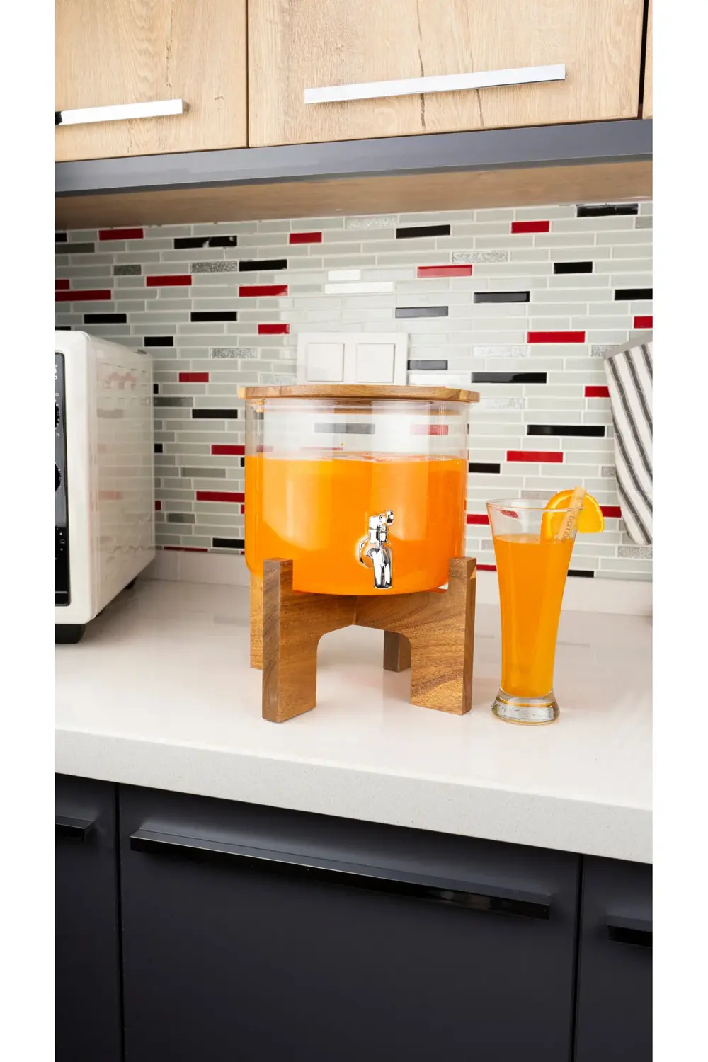 Fonte Akasya Kapak ve Standlı Cam Sebil 3.5L bambum