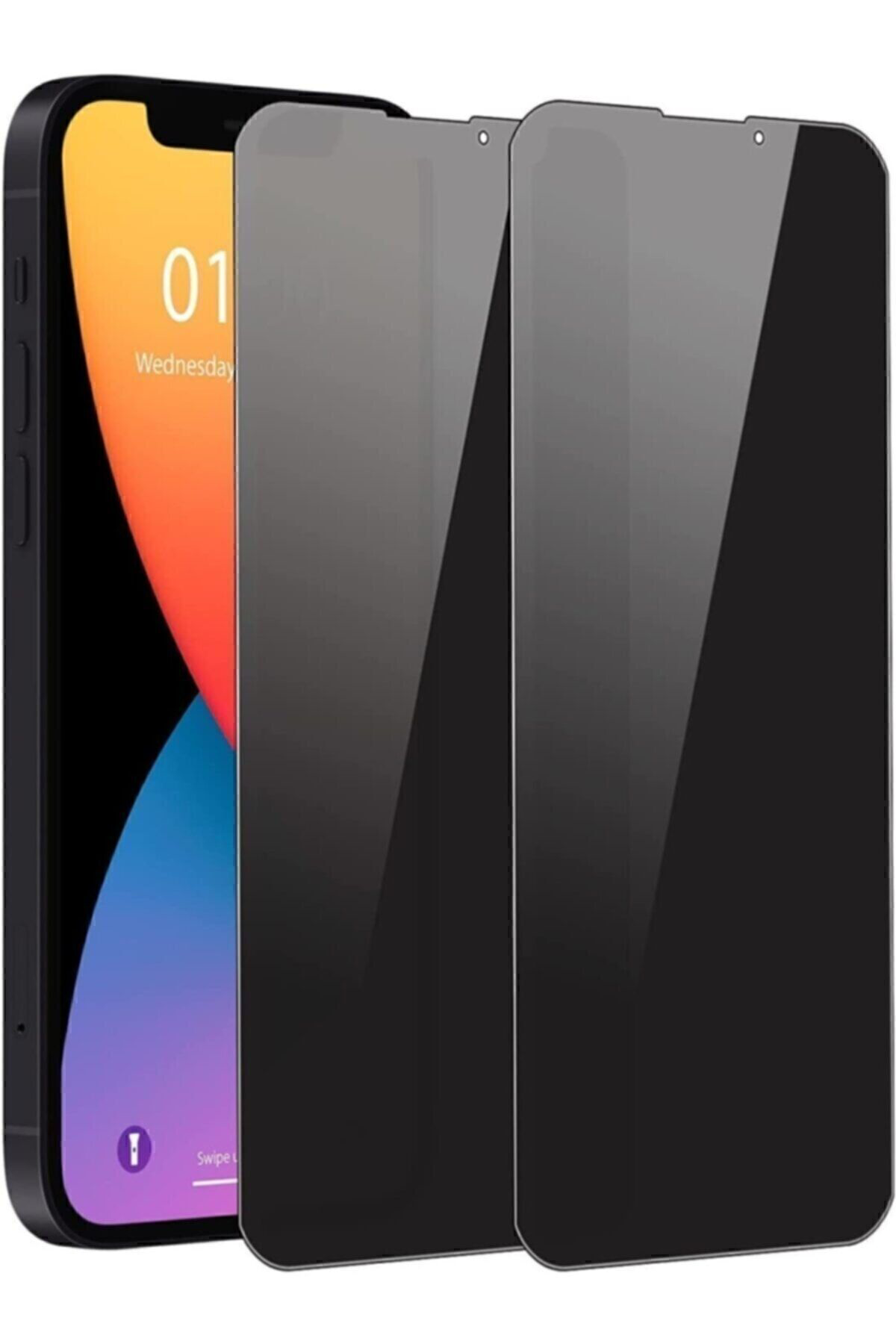 For Apple Iphone 13 Pro Max Hayalet Gizlilik Filtreli Cam Ekran K
