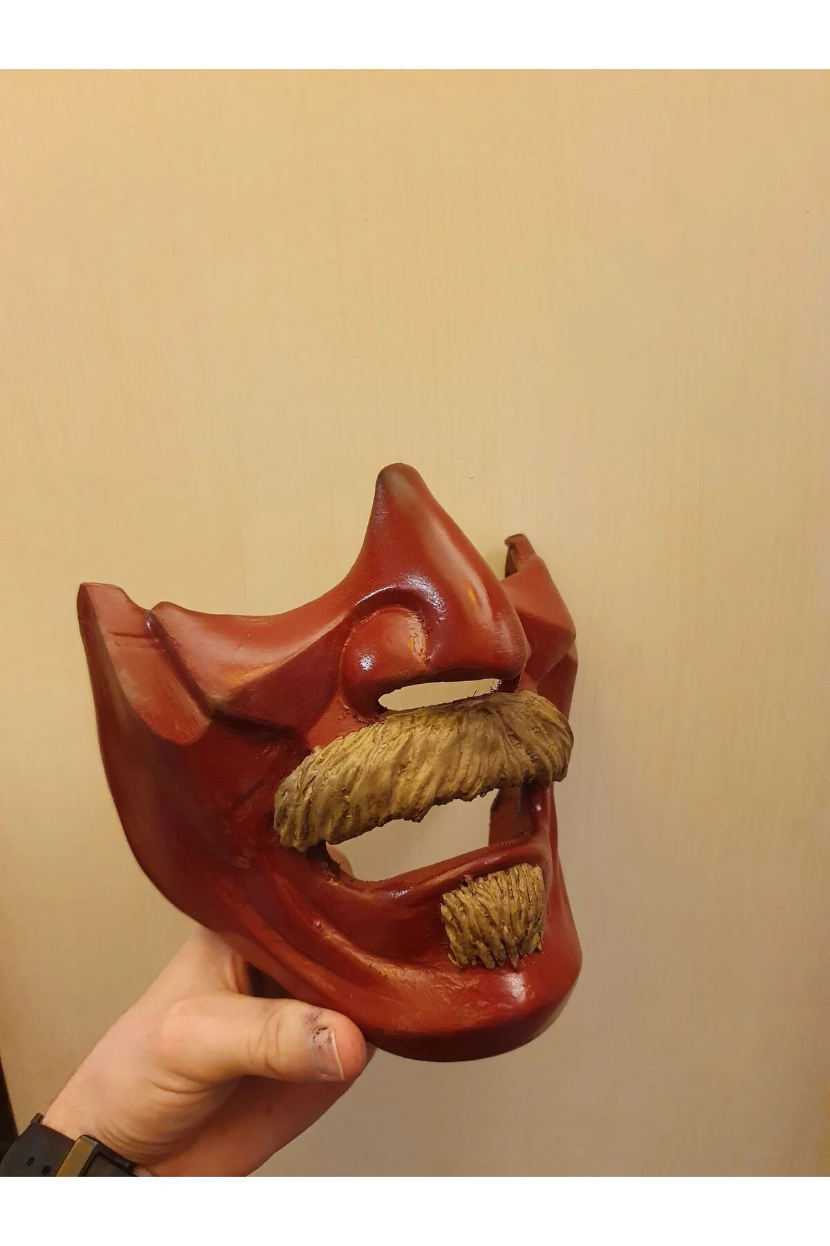For Honor Kensei Maske Cosplay Samuray Maske Giyilebilir
