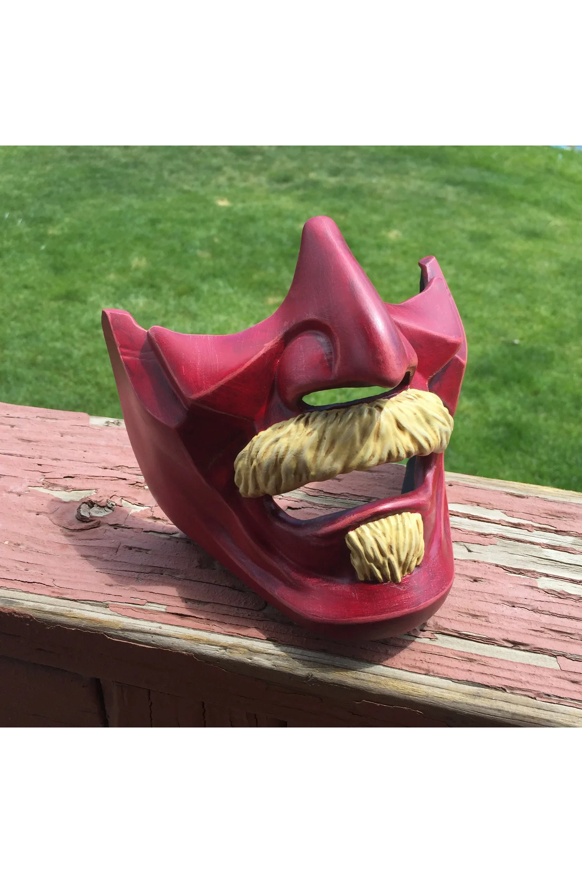 For Honor Kensei Maske Cosplay Samuray Maske Giyilebilir