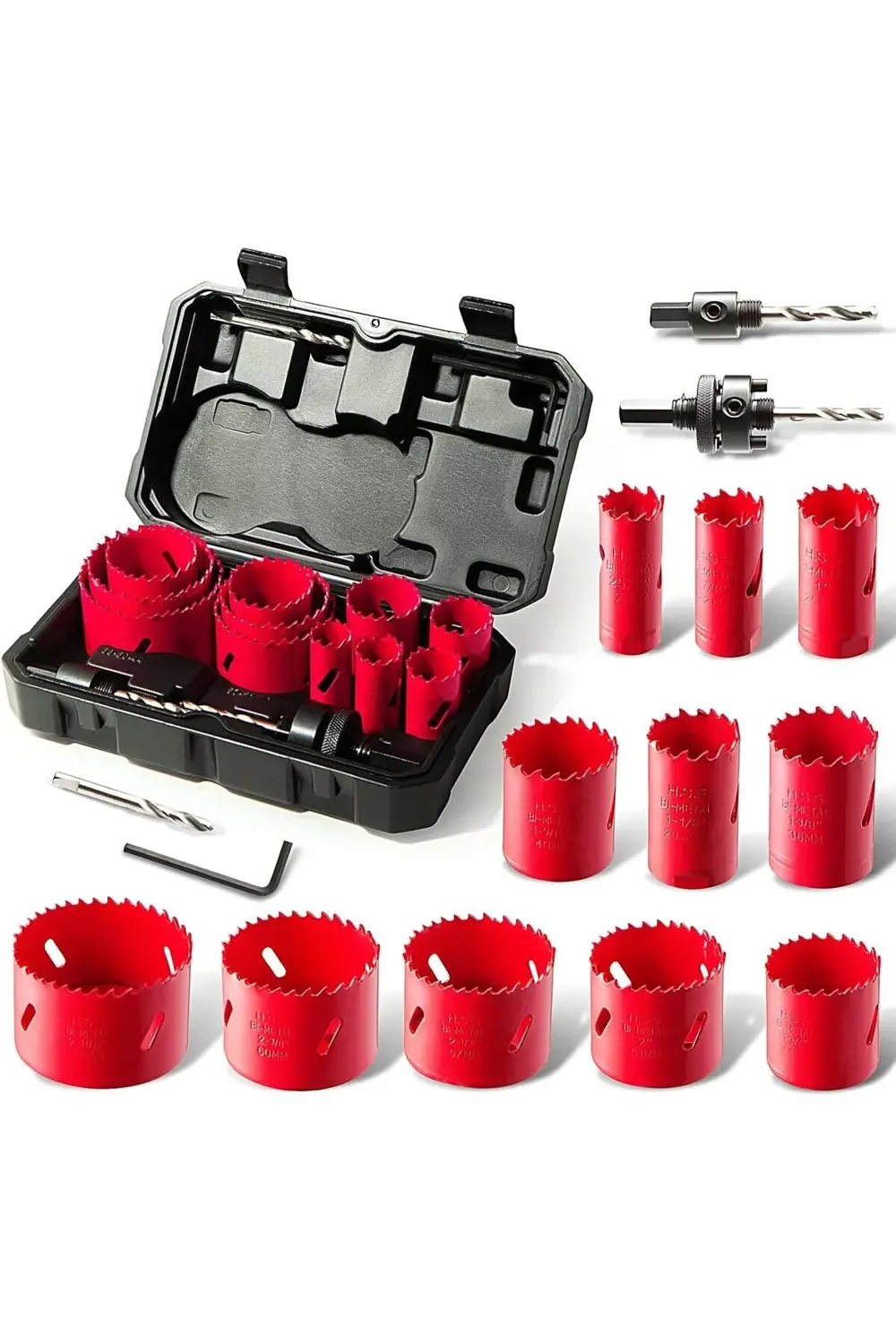 FOR LIFE Bi-Metal Delik Testere, 17 ADET Delik Testere Seti 11 AD