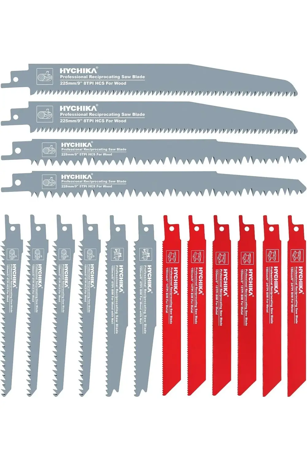 FOR LIFE Saber Testere Bıçakları, 16 ADET Testere Bıçağı Metal, A