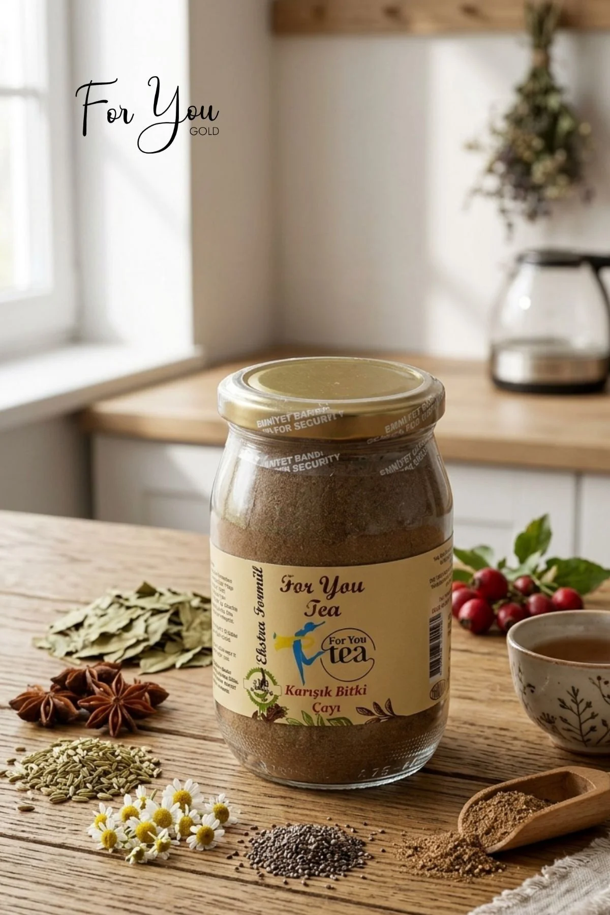 For You Tea Detox Karışık Bitki Çayı ( Detoks Çay ) - 300 gr 2 ay