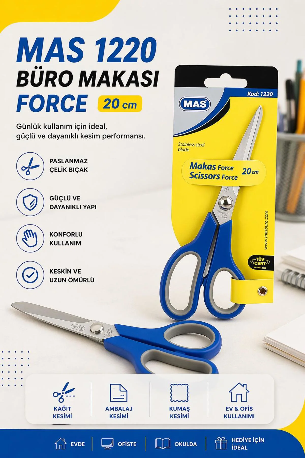 Force Makas 200 Mm (PASLANMAZ ÇELİK)