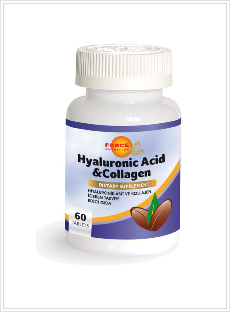 Force Nutrition Hyaluronik Asid & Collagen 60 Tablet Force Nutrition Hyaluronik Asid & Collagen 60 Tablet
