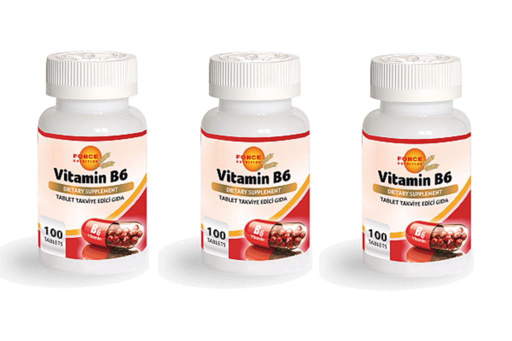 Force Nutrition Vitamin B6 100 Tablet | 3 Kutu Force Nutrition Vitamin B6 100 Tablet | 3 Kutu