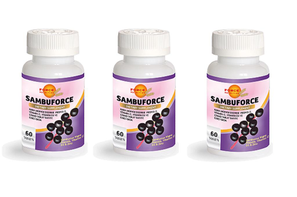 Force Nutrition Sambuforce 60 Tablet | 3 Adet Force Nutrition Sambuforce 60 Tablet | 3 Adet