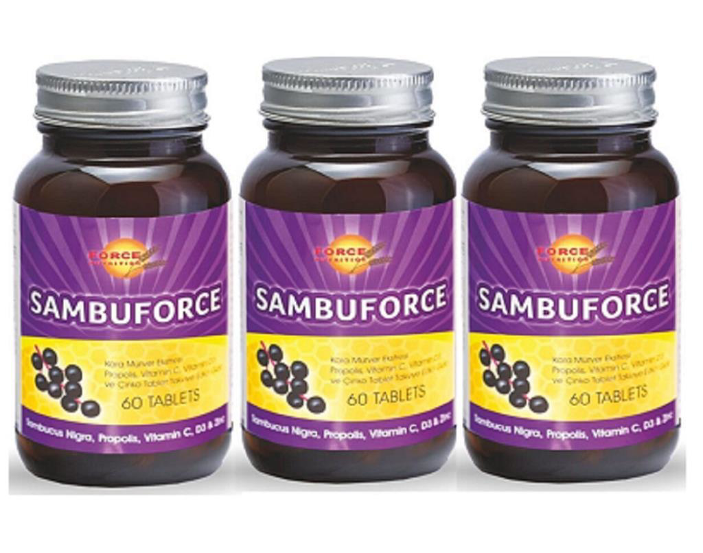 Force Nutrition Sambuforce 60 Tablet | 3 Adet Force Nutrition Sambuforce 60 Tablet | 3 Adet