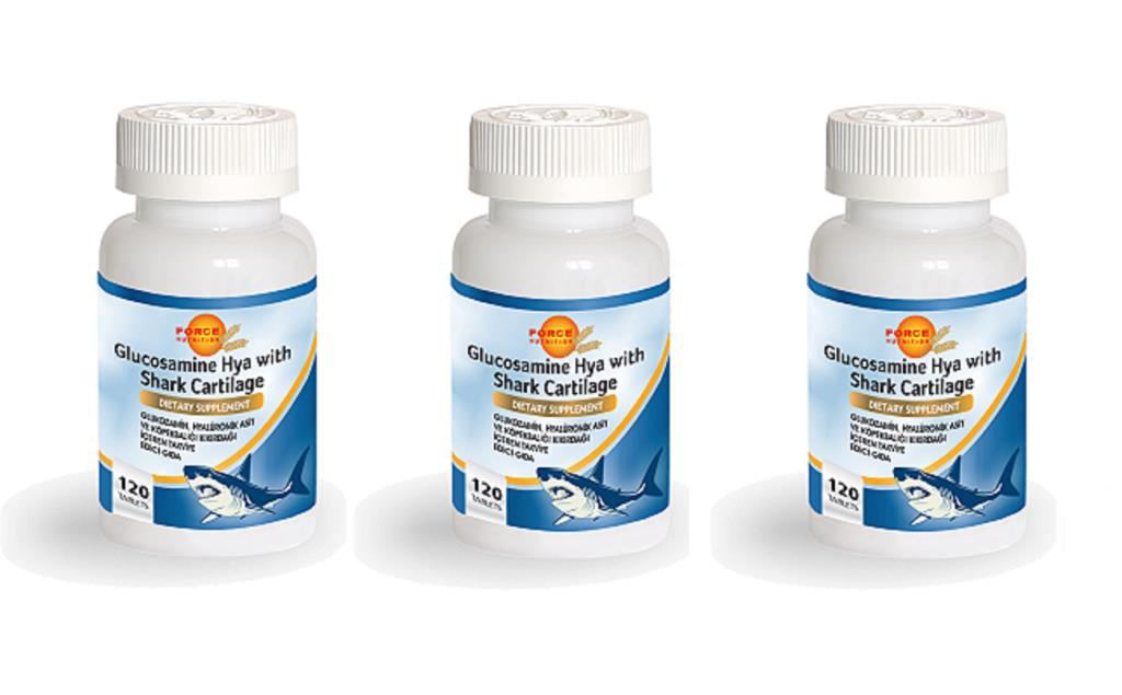 Force Nutrition Köpekbalığı Kıkırdağı & Hyaluronik 120 Tablet 3 K