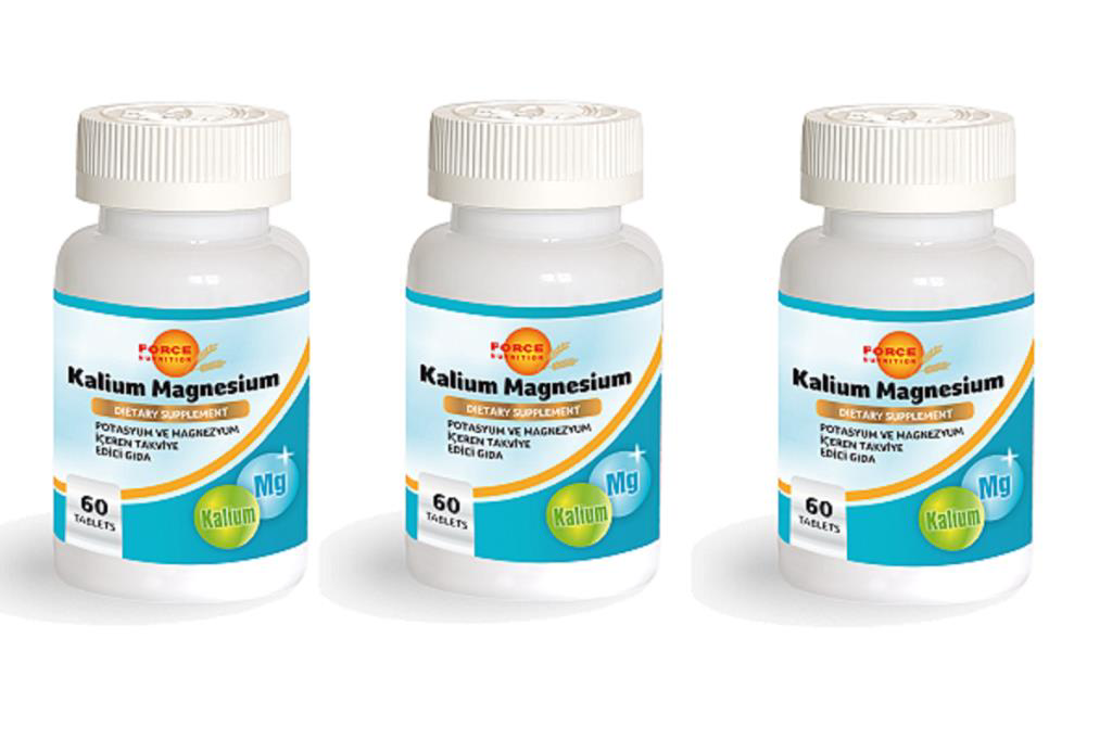 Force Nutrition Kalium Potasyum Magnesyum 60 Tablet 3 Kutu Force Nutrition Kalium Potasyum Magnesyum 60 Tablet 3 Kutu
