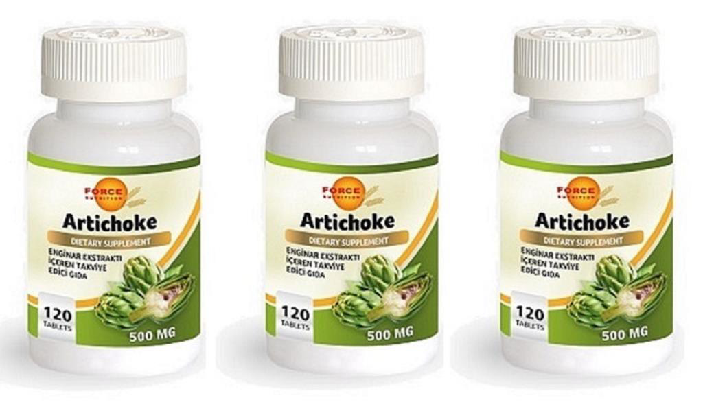 Force Nutrition Artichoke (Enginar) 120 Tablet 3 Kutu
