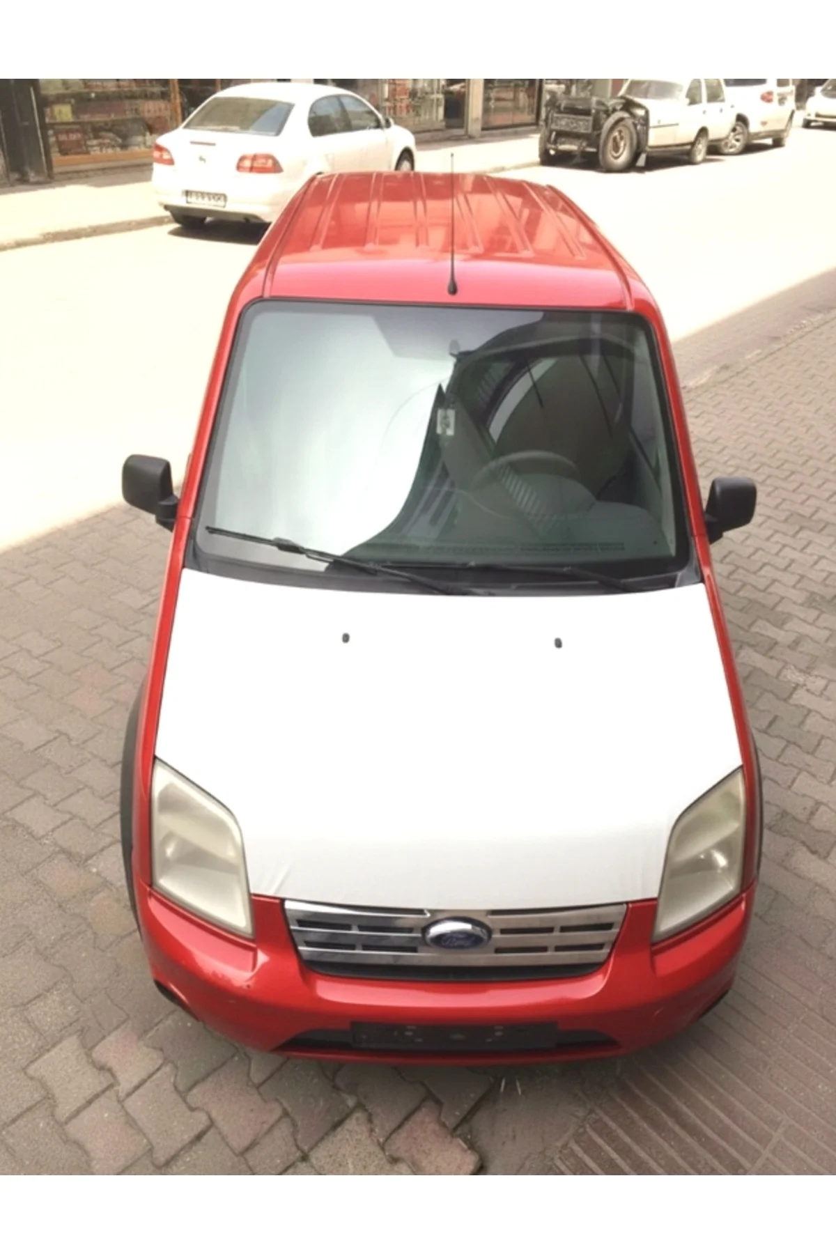 Ford Connect (02-15) Tam Kaput Maskesi Beyaz - Görsel 2