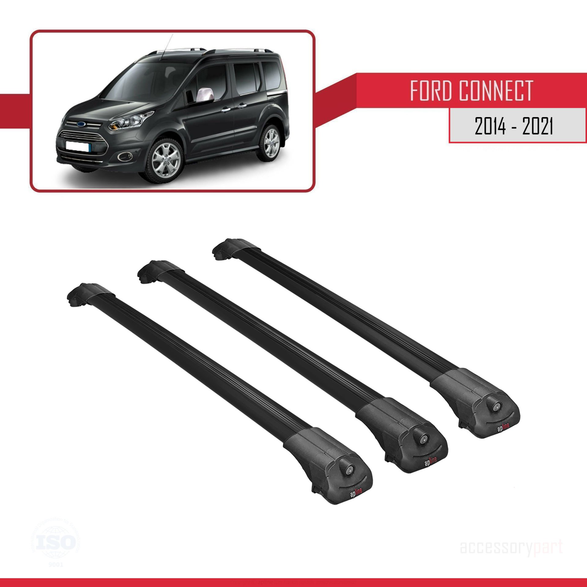 Ford Connect 2014-2021 Arası ile uyumlu ACE-1 Ara Atkı Tavan Barı