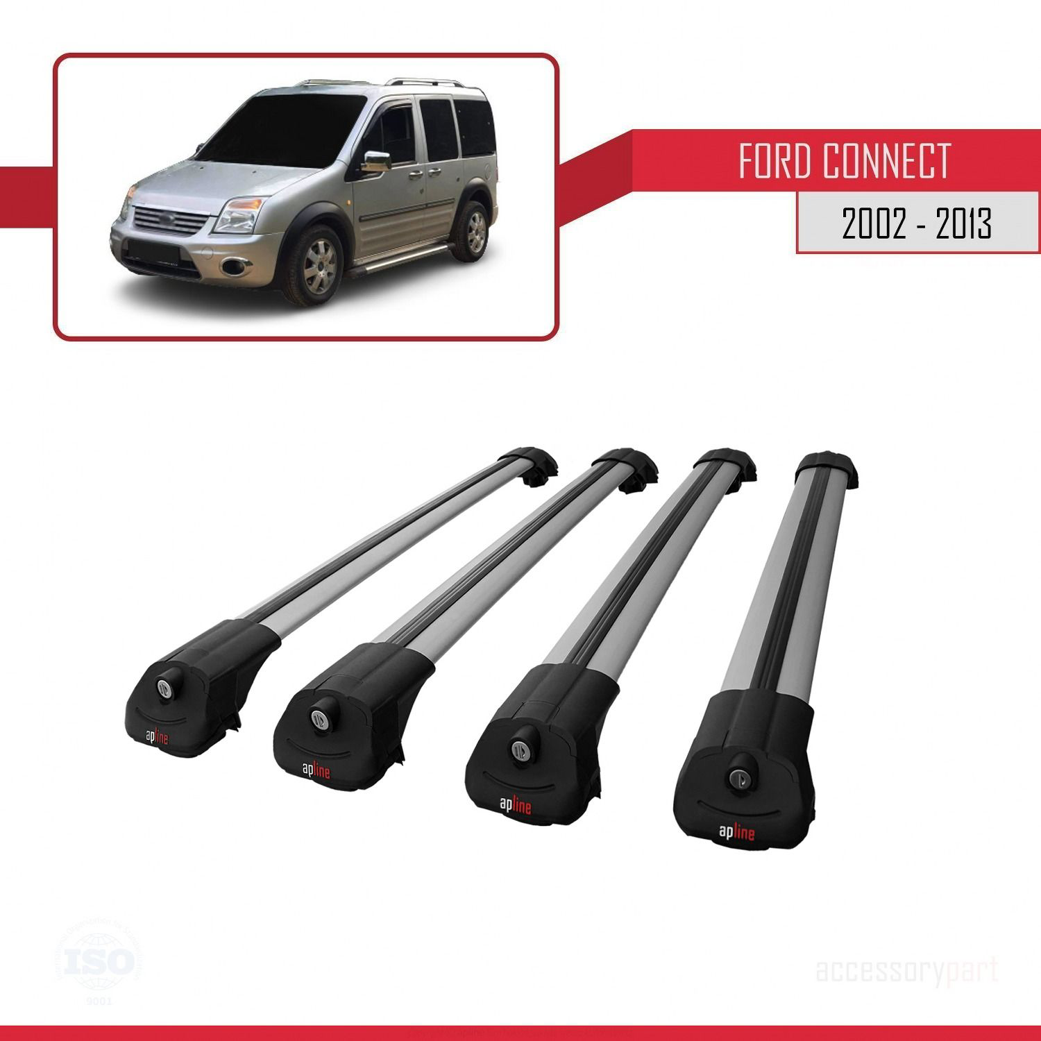 Ford Connect 2002-2013 Arası ile uyumlu ACE-1 Ara Atkı Tavan Barı