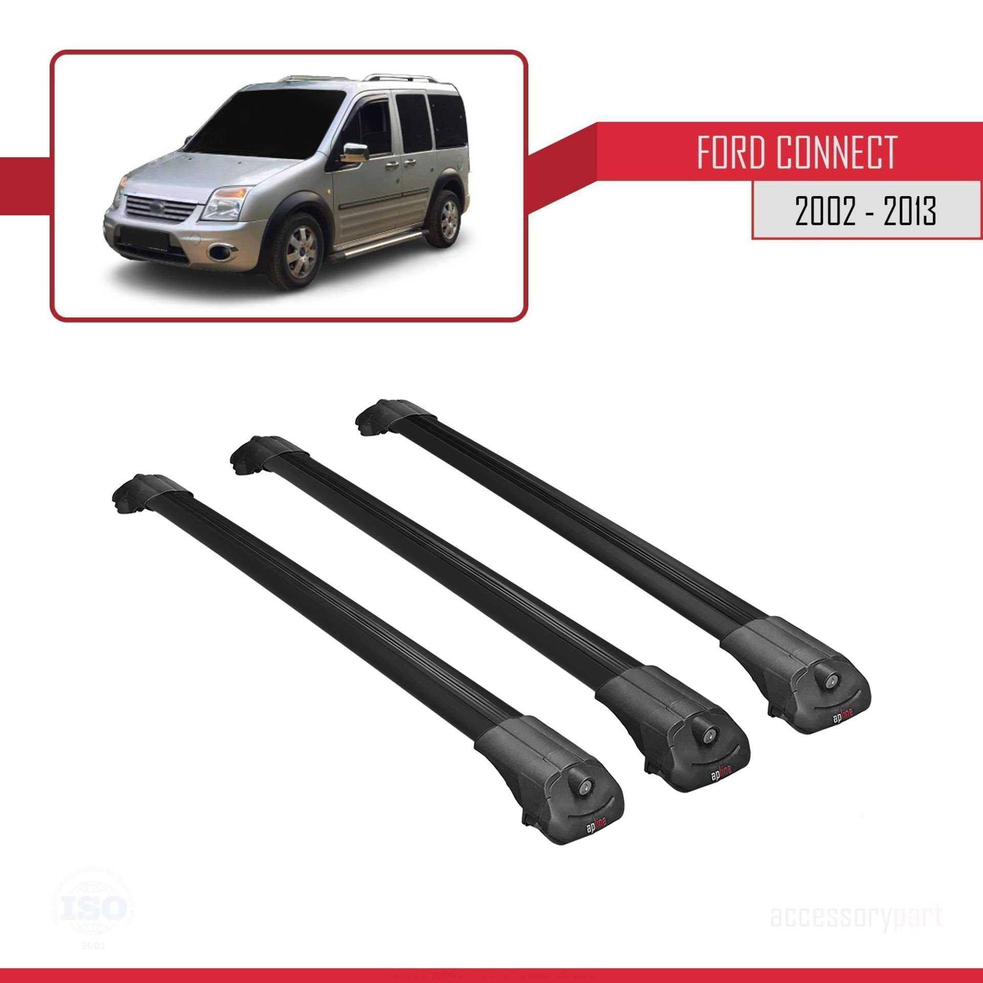 Ford Connect 2002-2013 Arası ile uyumlu ACE-1 Ara Atkı Tavan Barı