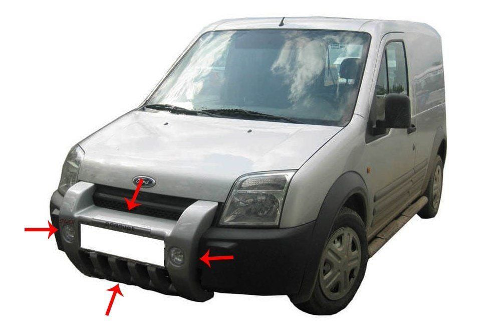 Drs Tuning Ford Connect Uyumlu Ön Koruma Md:3 (Sisli) Fiber 2002-2006