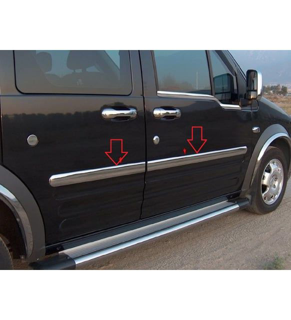 Ford Connect Uyumlu Yan Kapı Çıtası 2002-2013 Paslanmaz Çelik Par