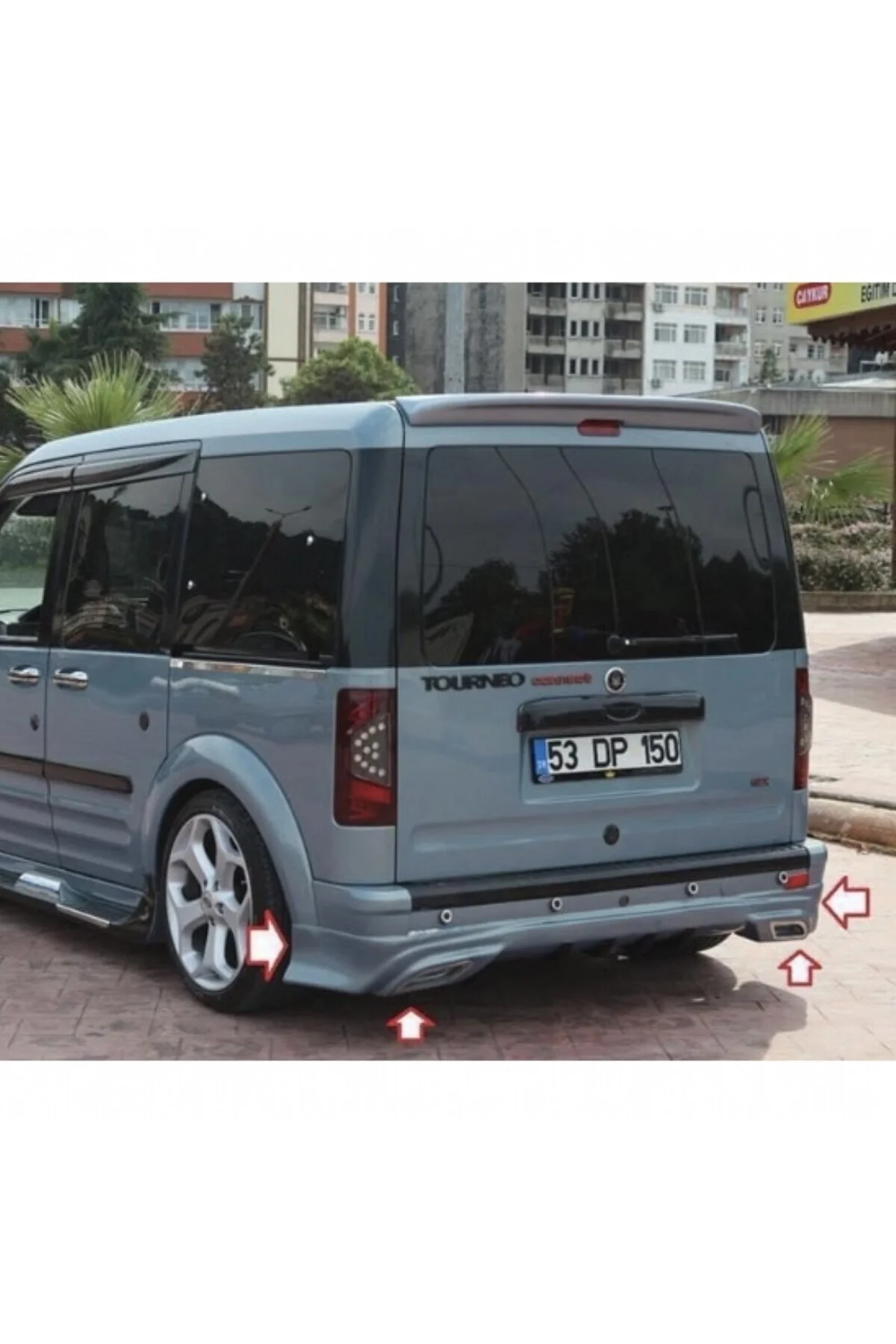 FORD CONNECT X DİFÜZÖRLÜ ASTARLI ARKA KARLIK