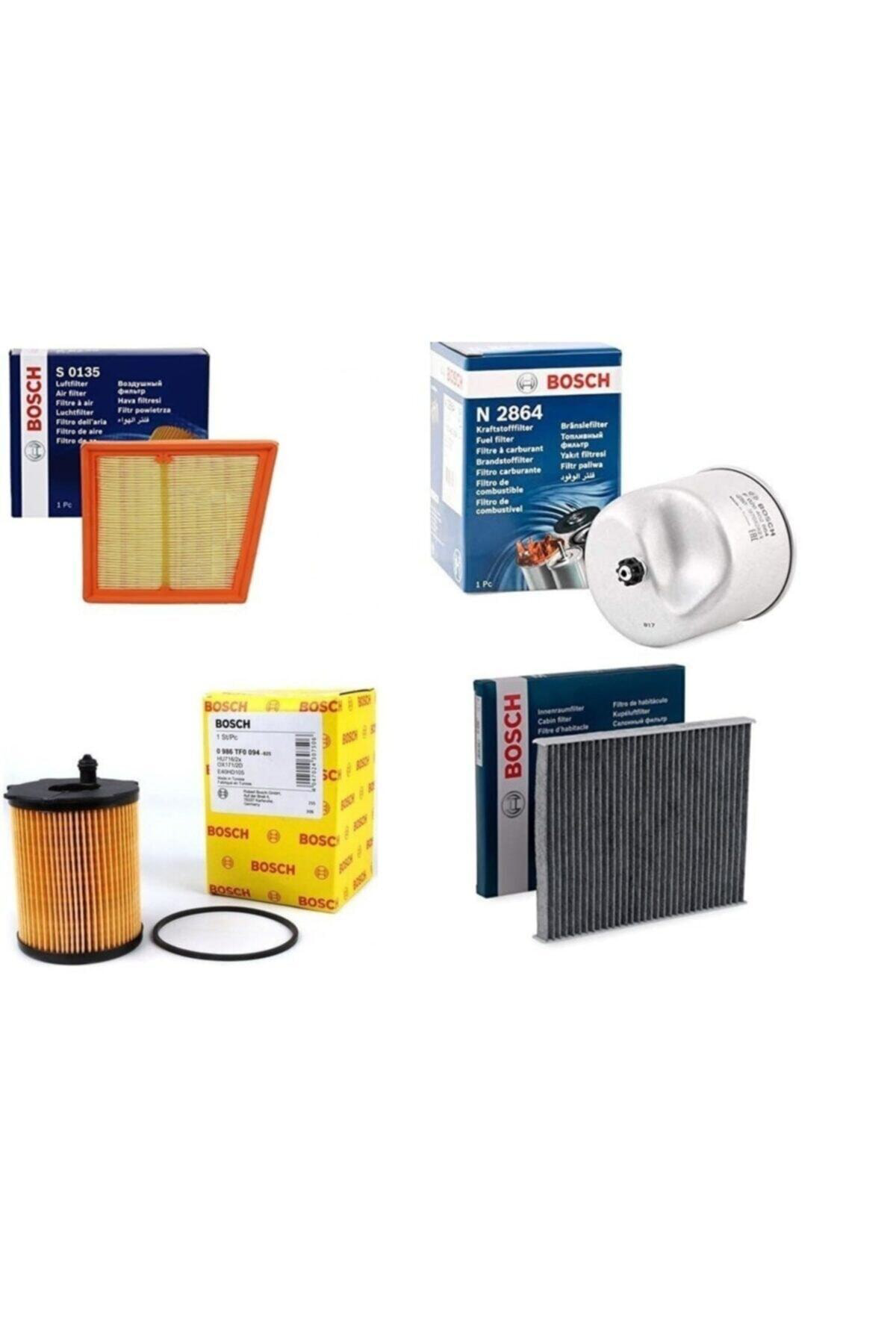 Bosch Ford Courier 1.6 Tdcı Dizel Filtre Bakım Seti 2014-2018