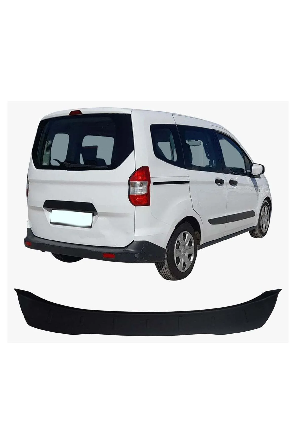 Ford Courier 2014-2023 Uyumlu Arka Tampon Eşiği Koruma ABS Parlak Siyah Ford Courier 2014-2023 Uyumlu Arka Tampon Eşiği Koruma ABS Parlak Siyah - Görsel 2