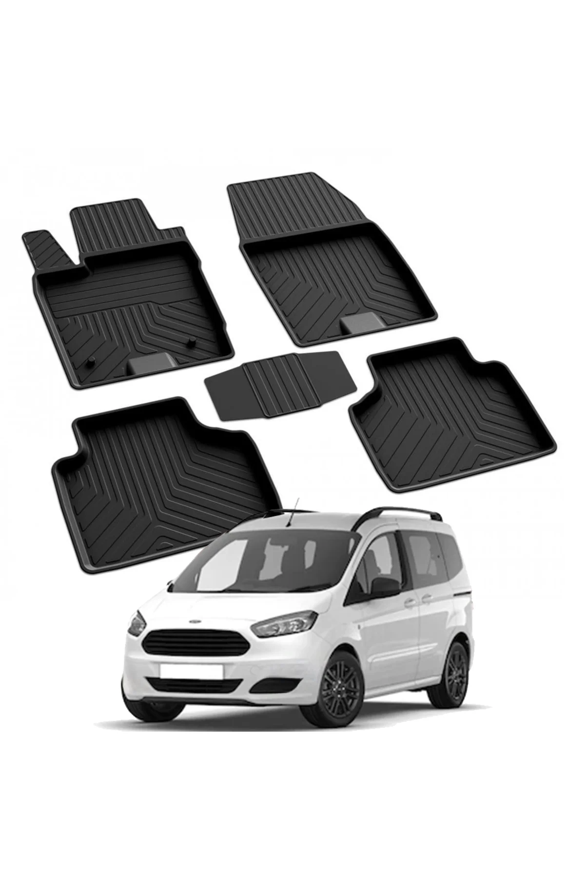 FORD COURIER 2014-2024 Model Yılları İçin Uyumlu Yeo 4D Havuzlu Paspas Takımı Fiyatı, Yorumları ve Özellikleri