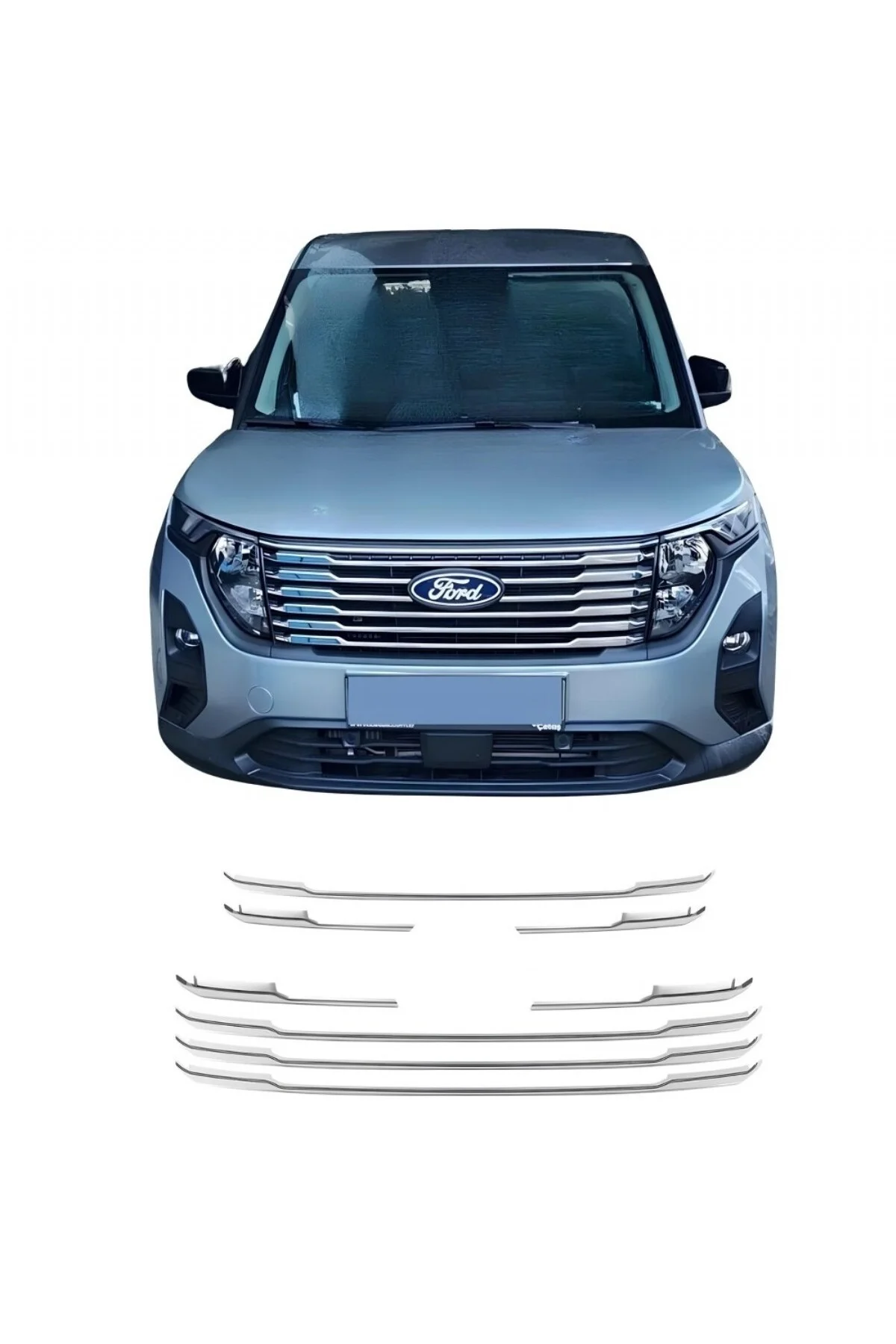 FORD COURİER 2024- KROM ÖN PANJUR FORD COURİER 2024- KROM ÖN PANJUR