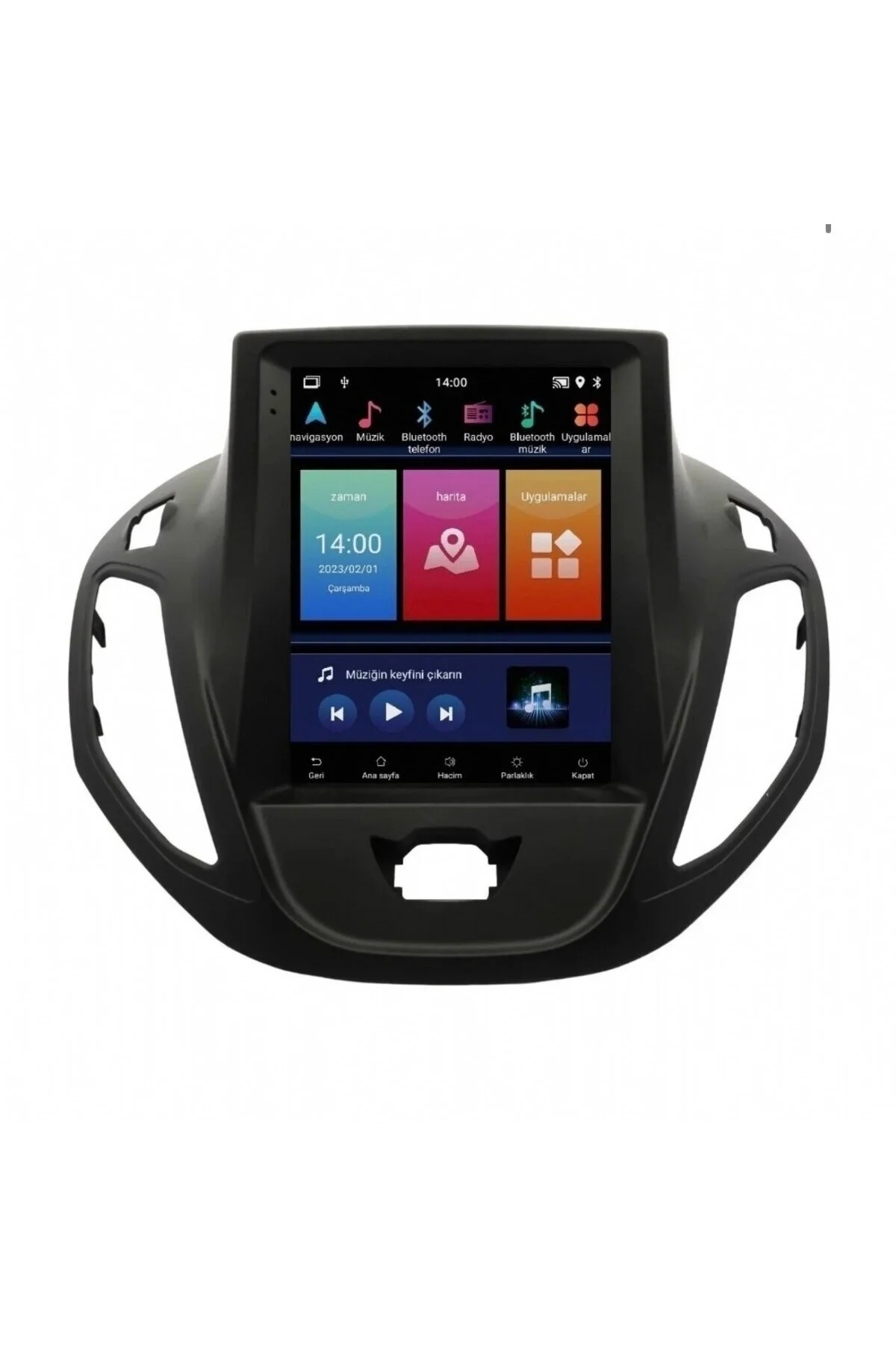 FORD COURİER TESLA-YÜKSEK PAKET (2015-2023)-9.7'' ANDROİD GERÇEK 4+64GB-/WİFİ/BT-CARPLAY