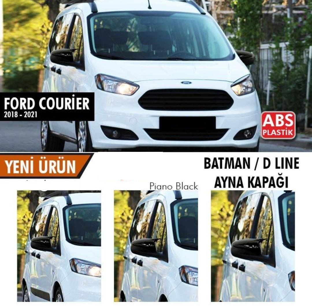 Ford Courier Uyumlu (2018-2021) Batman Yarasa Ayna Kapağı (Parlak