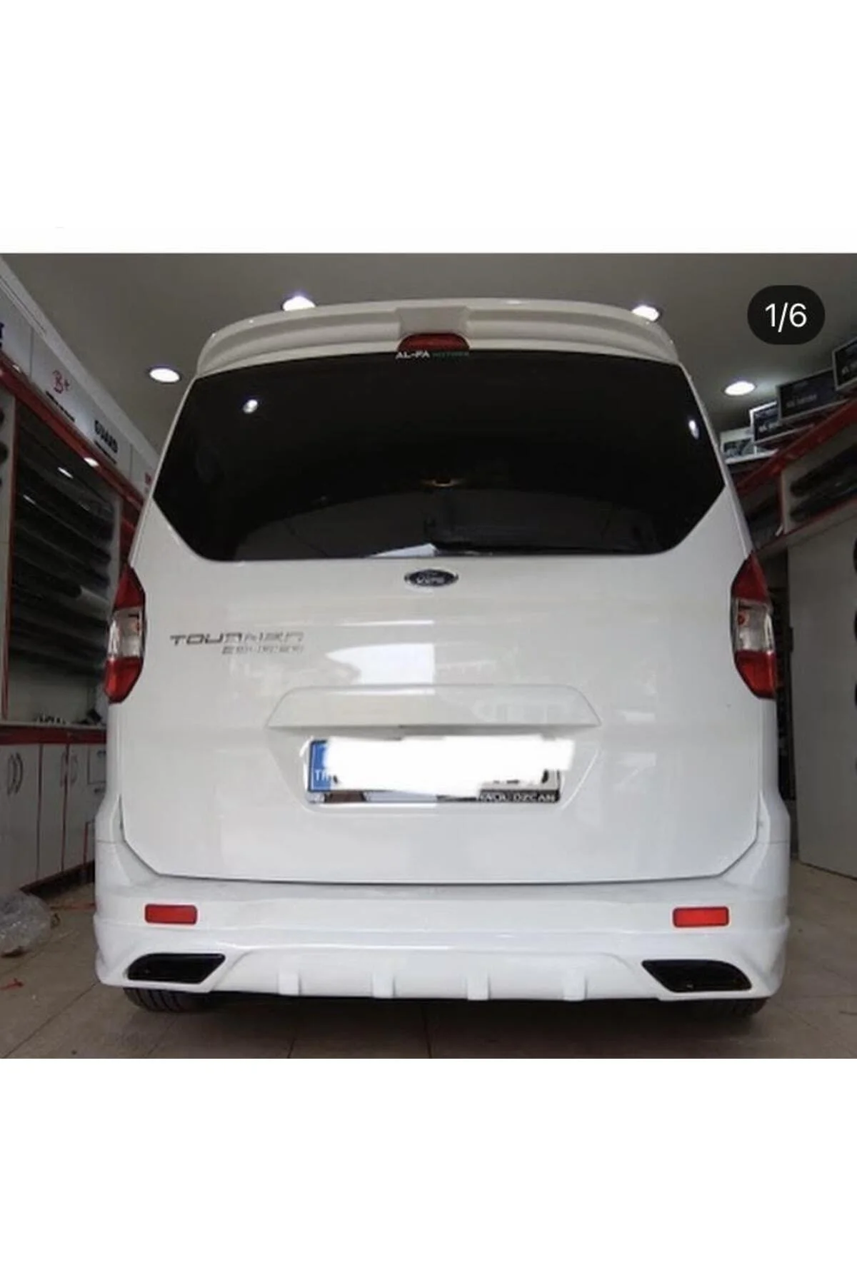 Ford Courier Yeni 2014 - 2020 Spoiler - Spoyler Boyalı Beyaz Renk