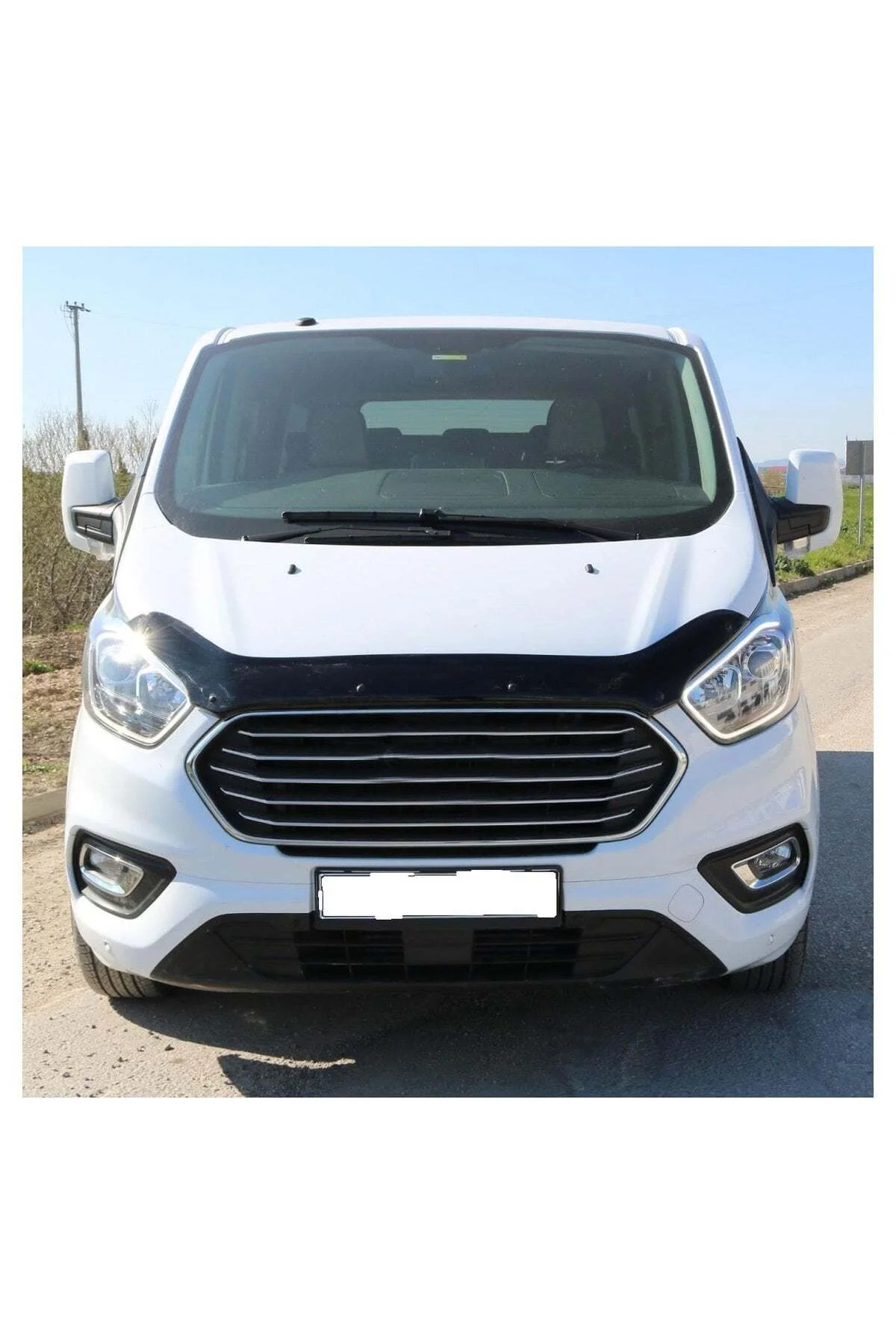 Ford Custom 2018 ve Sonrası Uyumlu Kaput Rüzgarlığı Ön Kaput Koruma ABS Parlak Siyah Ford Custom 2018 ve Sonrası Uyumlu Kaput Rüzgarlığı Ön Kaput Koruma ABS Parlak Siyah