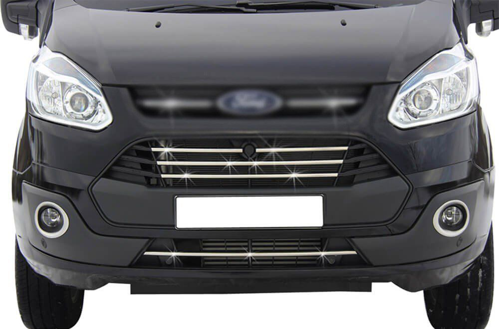 Drs Tuning Ford Custom Uyumlu Ön Tampon Çıtası 5 Parça Krom 2013-2017