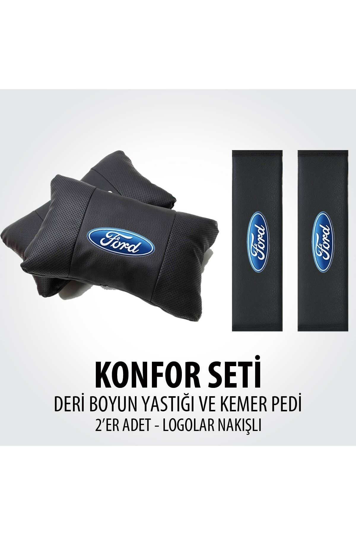 Ford Deri Yastık Kemer Konfor Seti